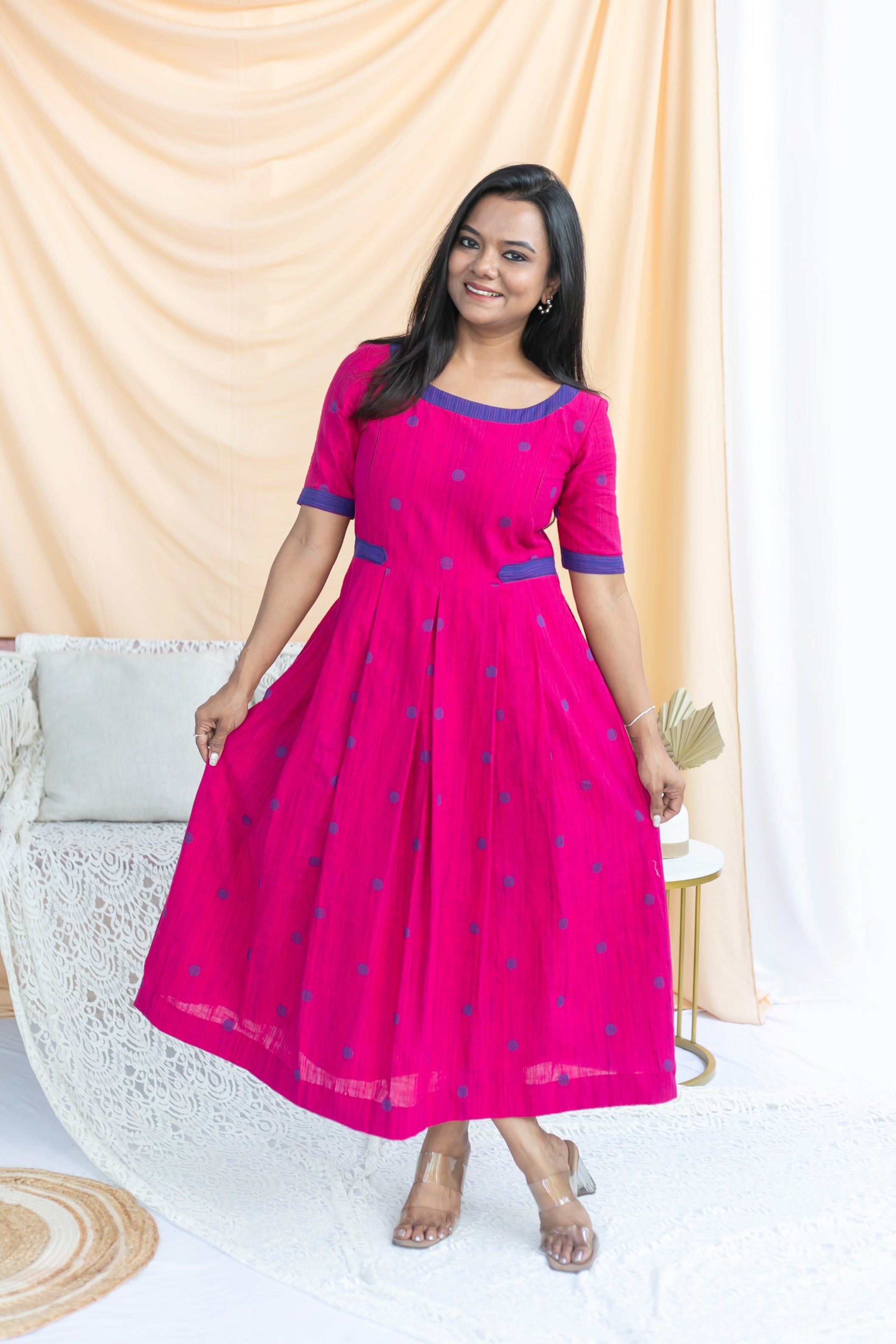 Pink Poppins Maternity Feeding Dress