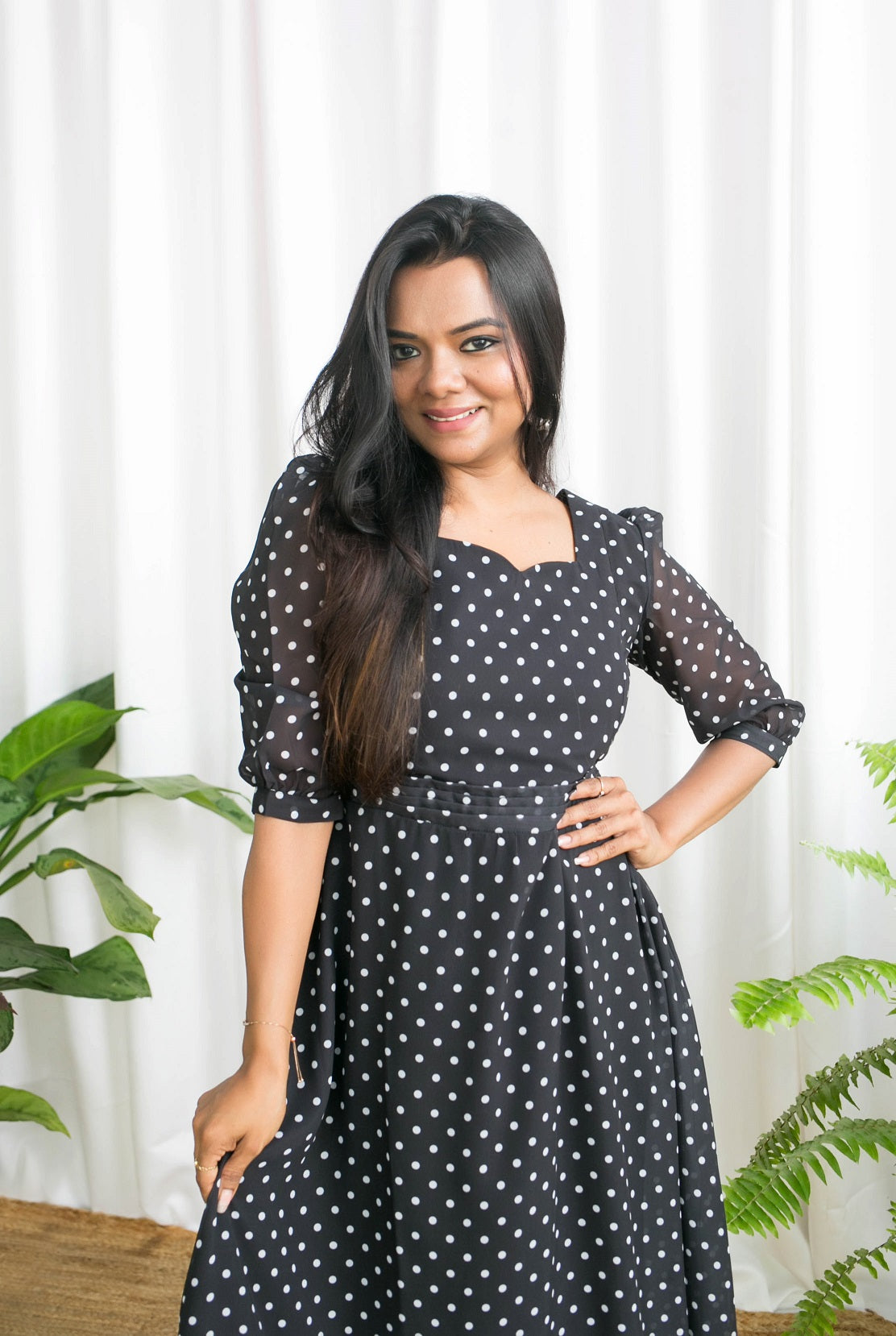 Polka pretty Maternity Feeding Dress