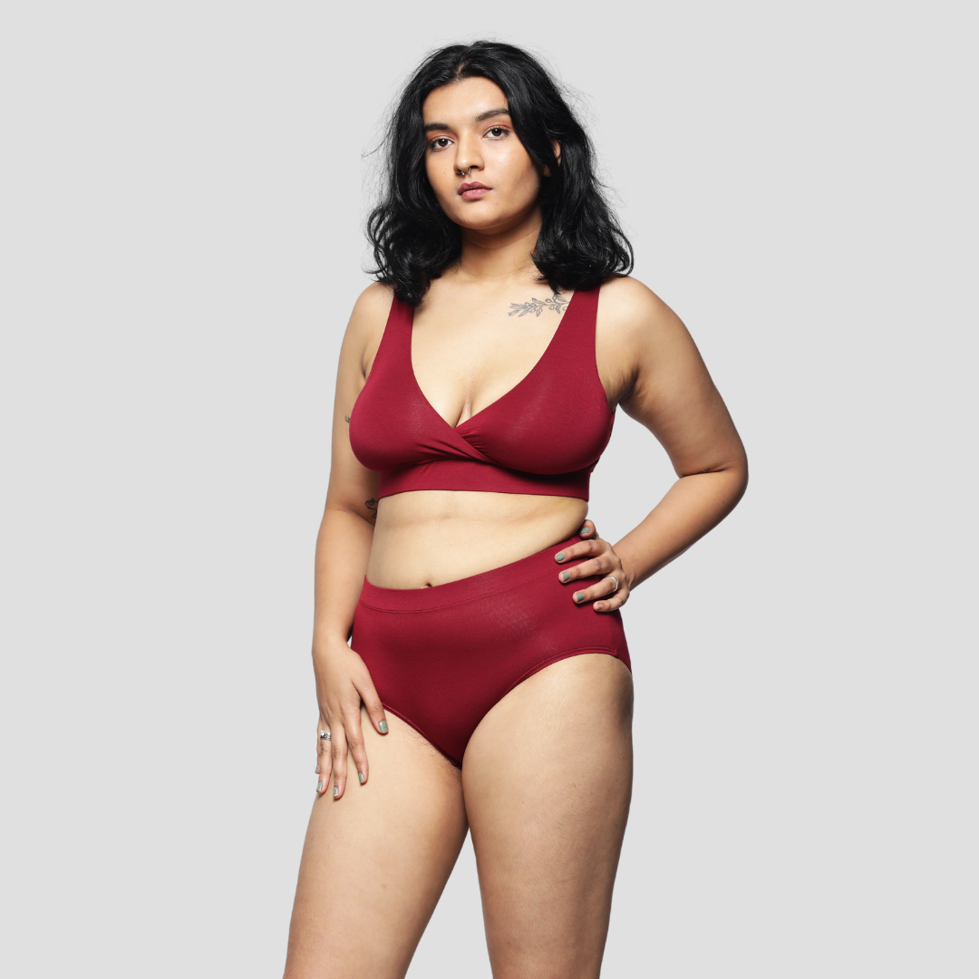 Maternity Nursing Bra - Automn Red