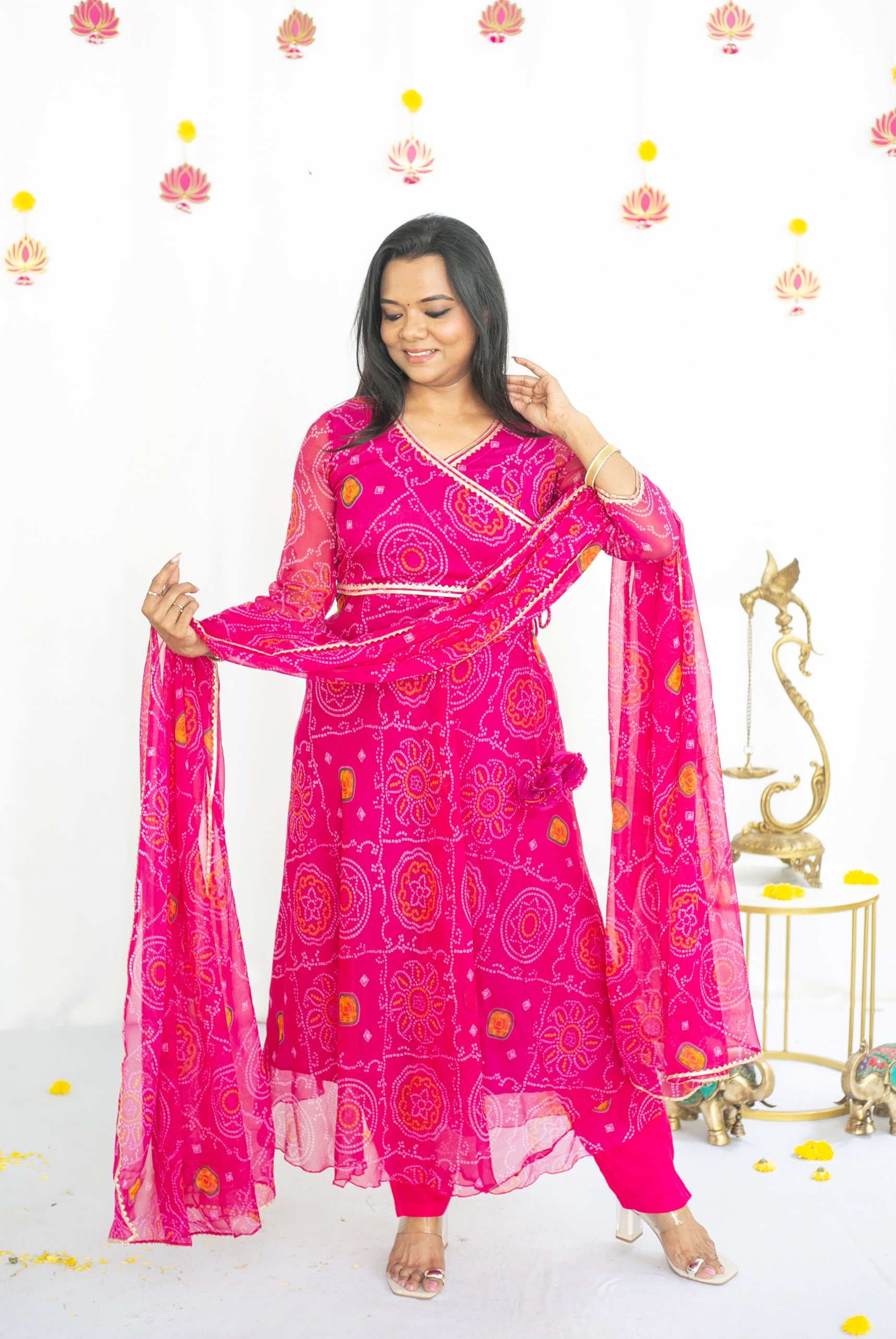 Bandhini Rani Maternity Feeding Anarkali set