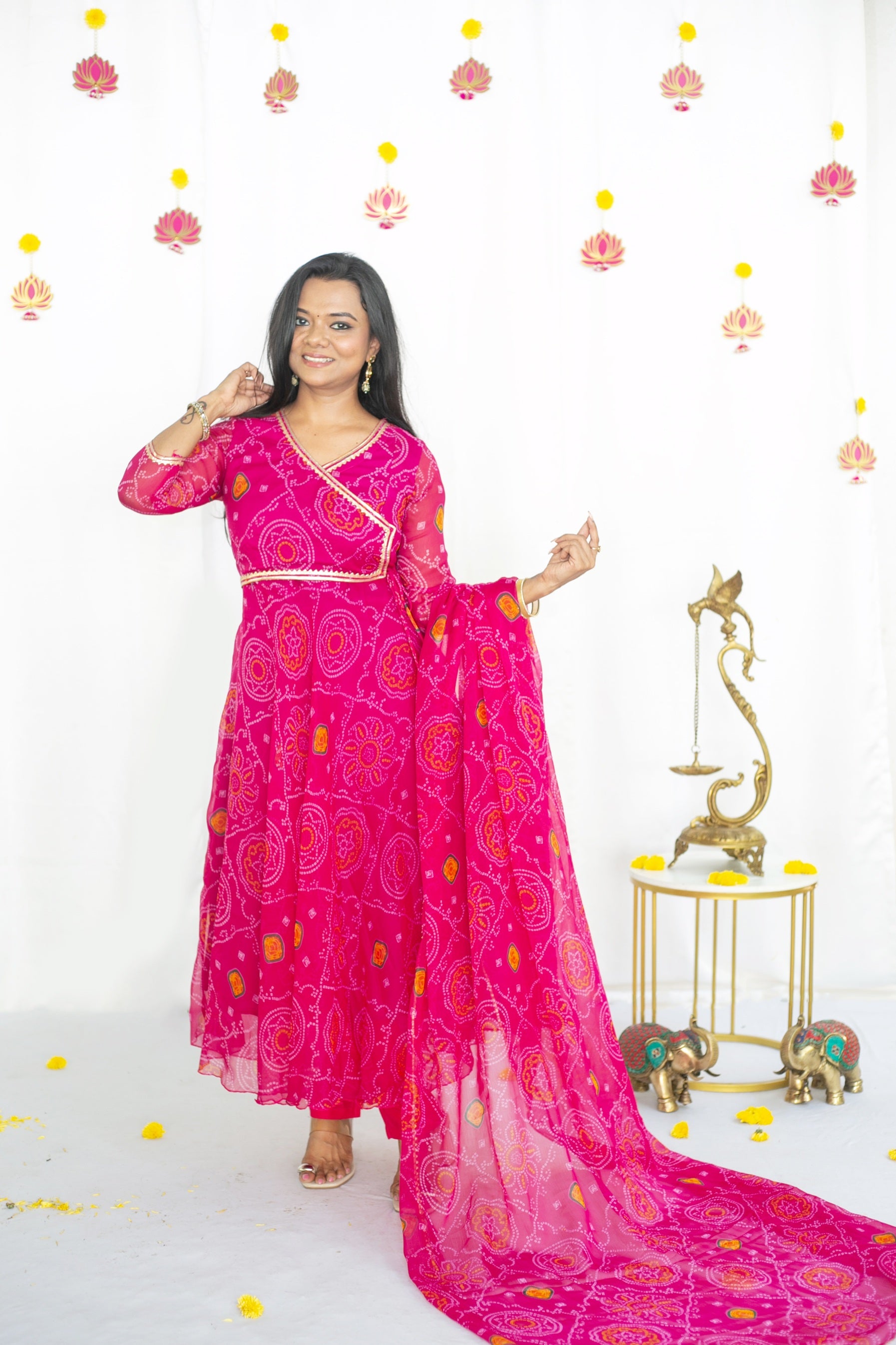 Bandhini Rani Maternity Feeding Anarkali set