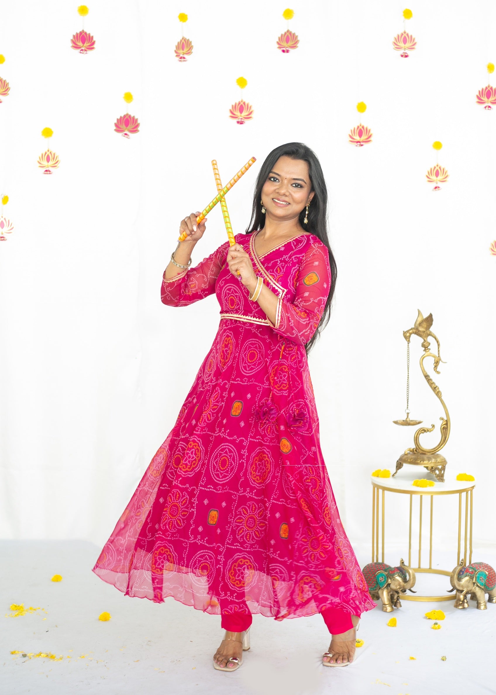 Bandhini Rani Maternity Feeding Anarkali set