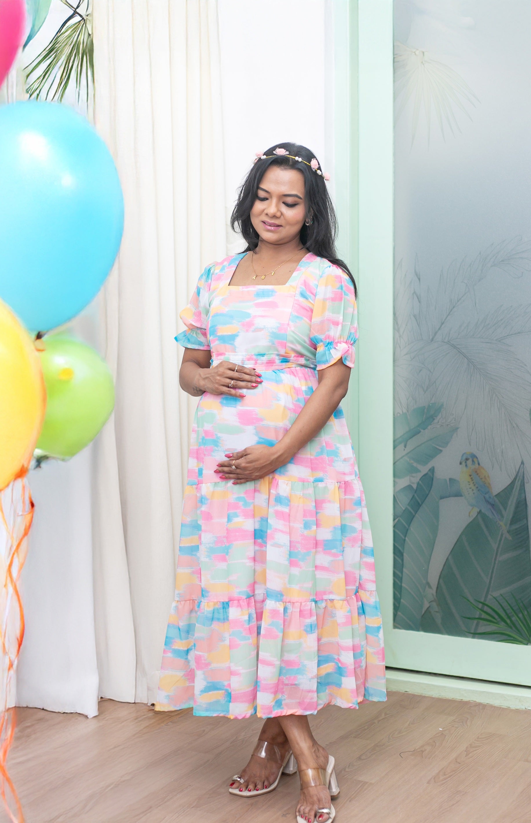 Sweet Heart Maternity Feeding Dress