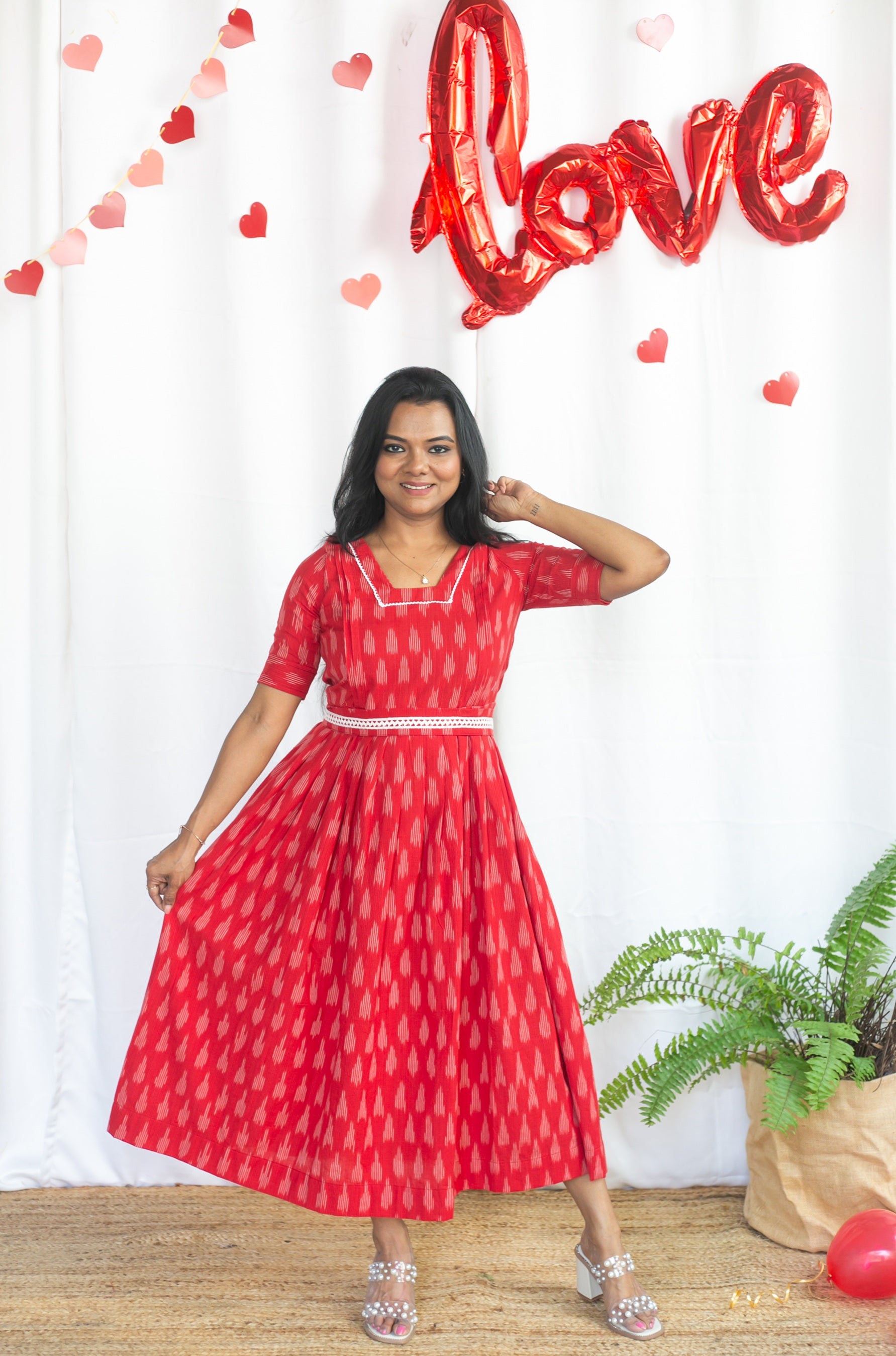 Love Frequency Maternity Feeding Dress