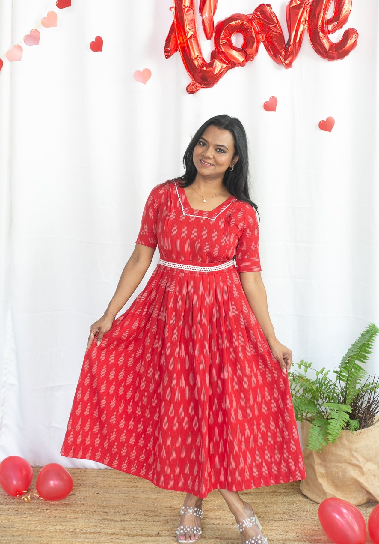 Love Frequency Maternity Feeding Dress