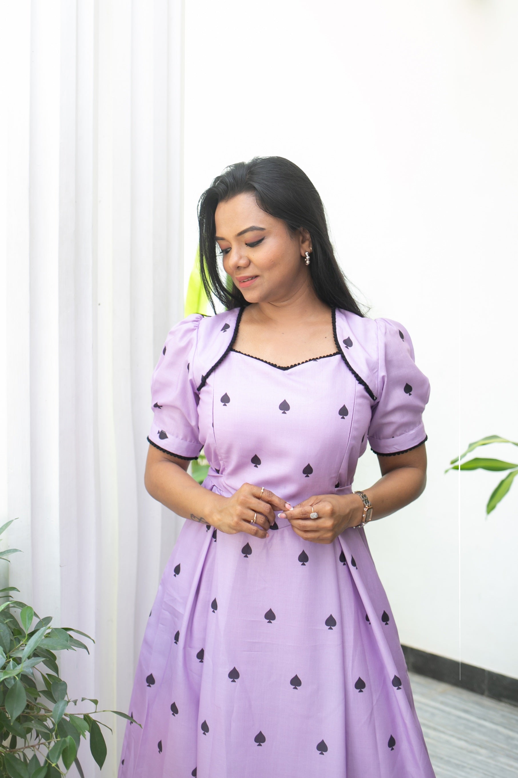 Queen of Spade Maternity Feeding Dress