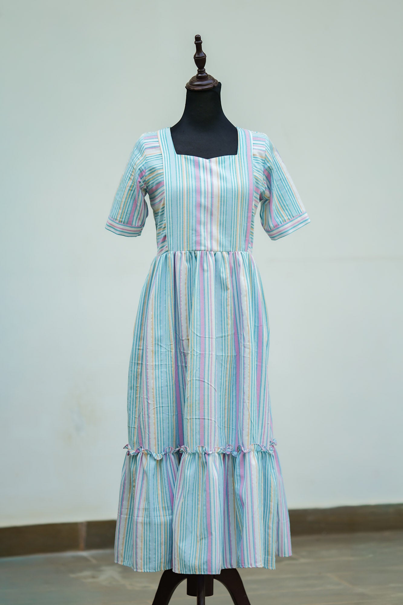 Blue Sprinkles Maternity Feeding Dress
