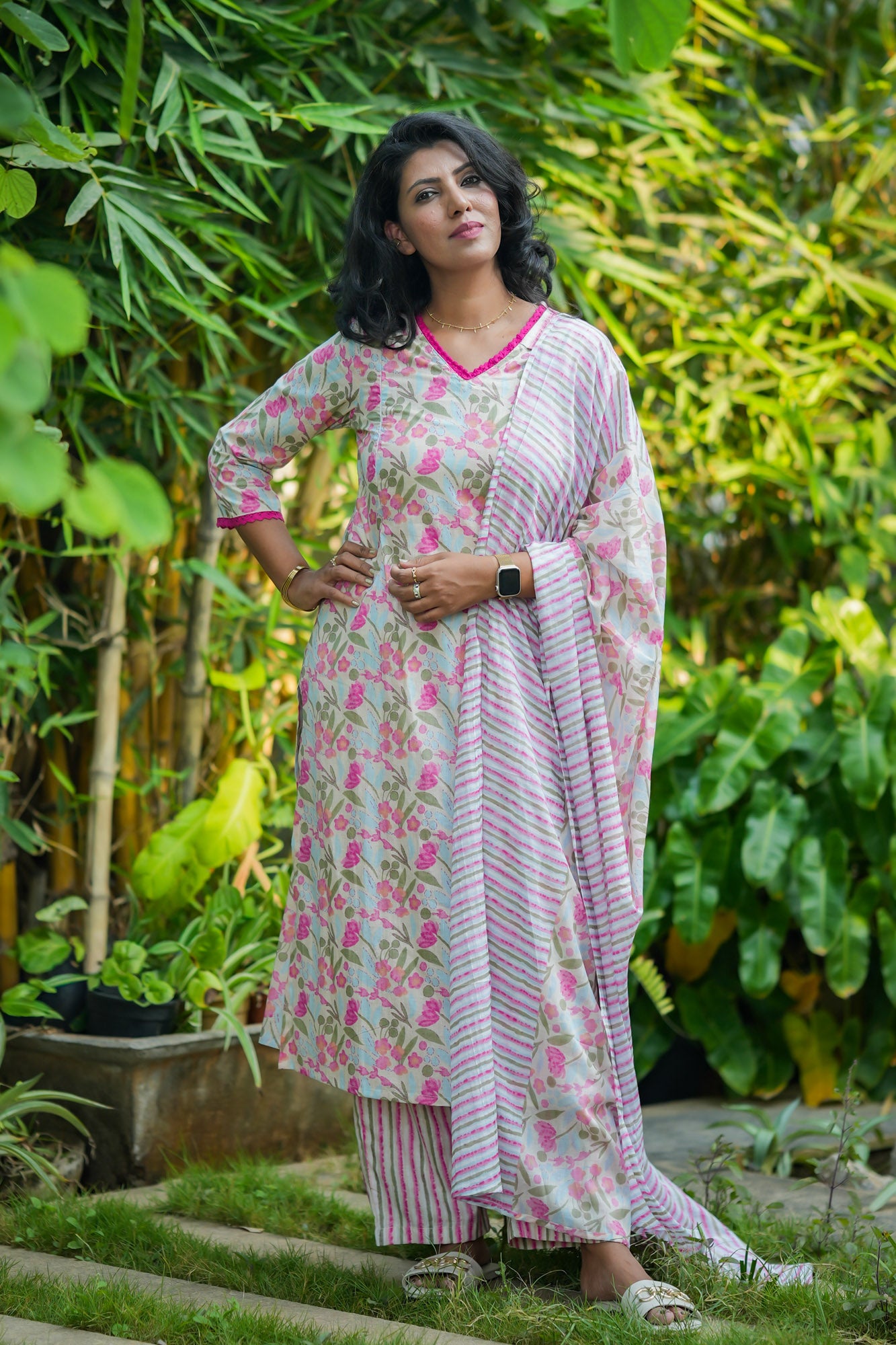Pink Dream Maternity Feeding Salwar