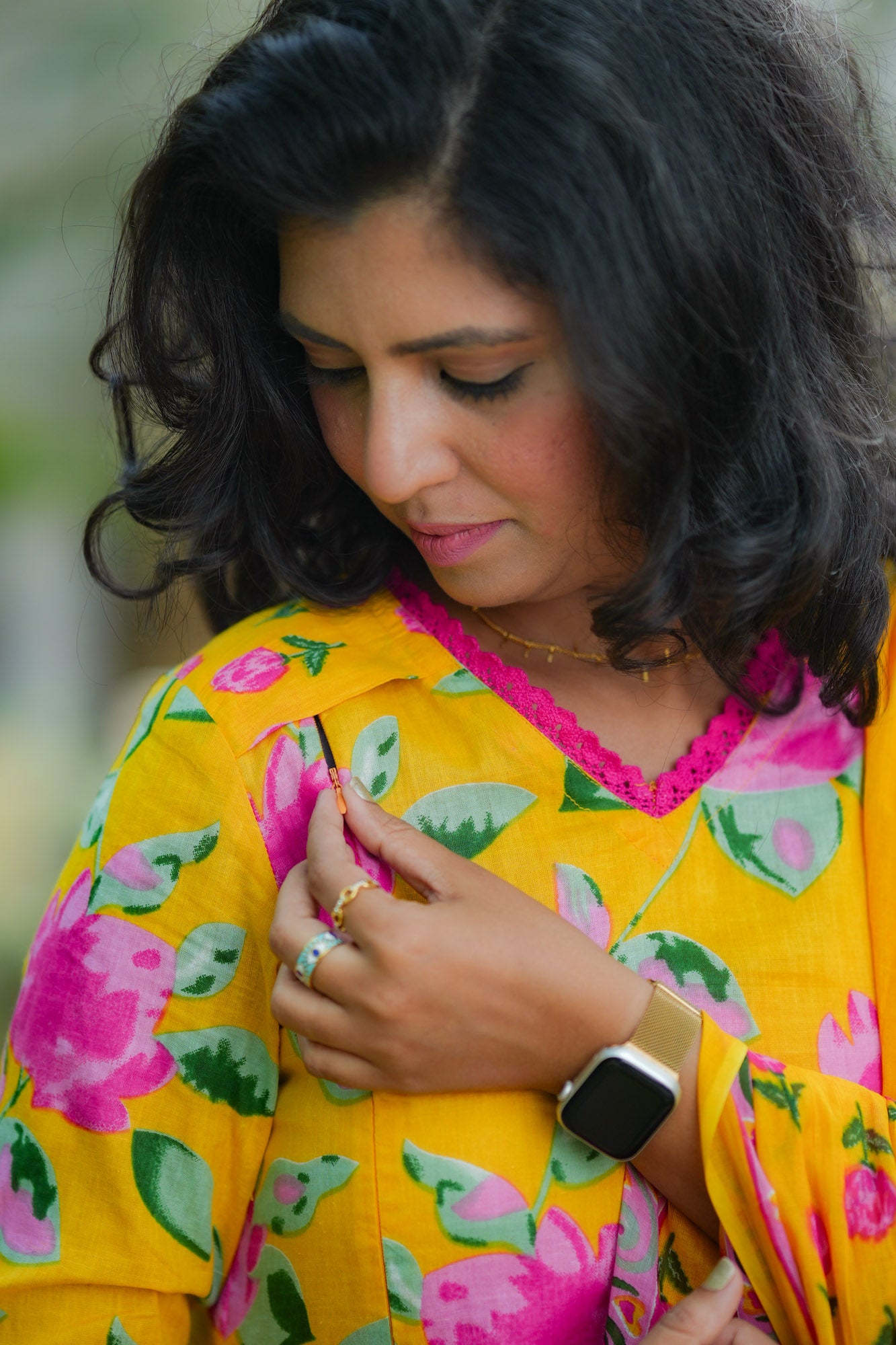 Yellow Dream Maternity Feeding Salwar Set