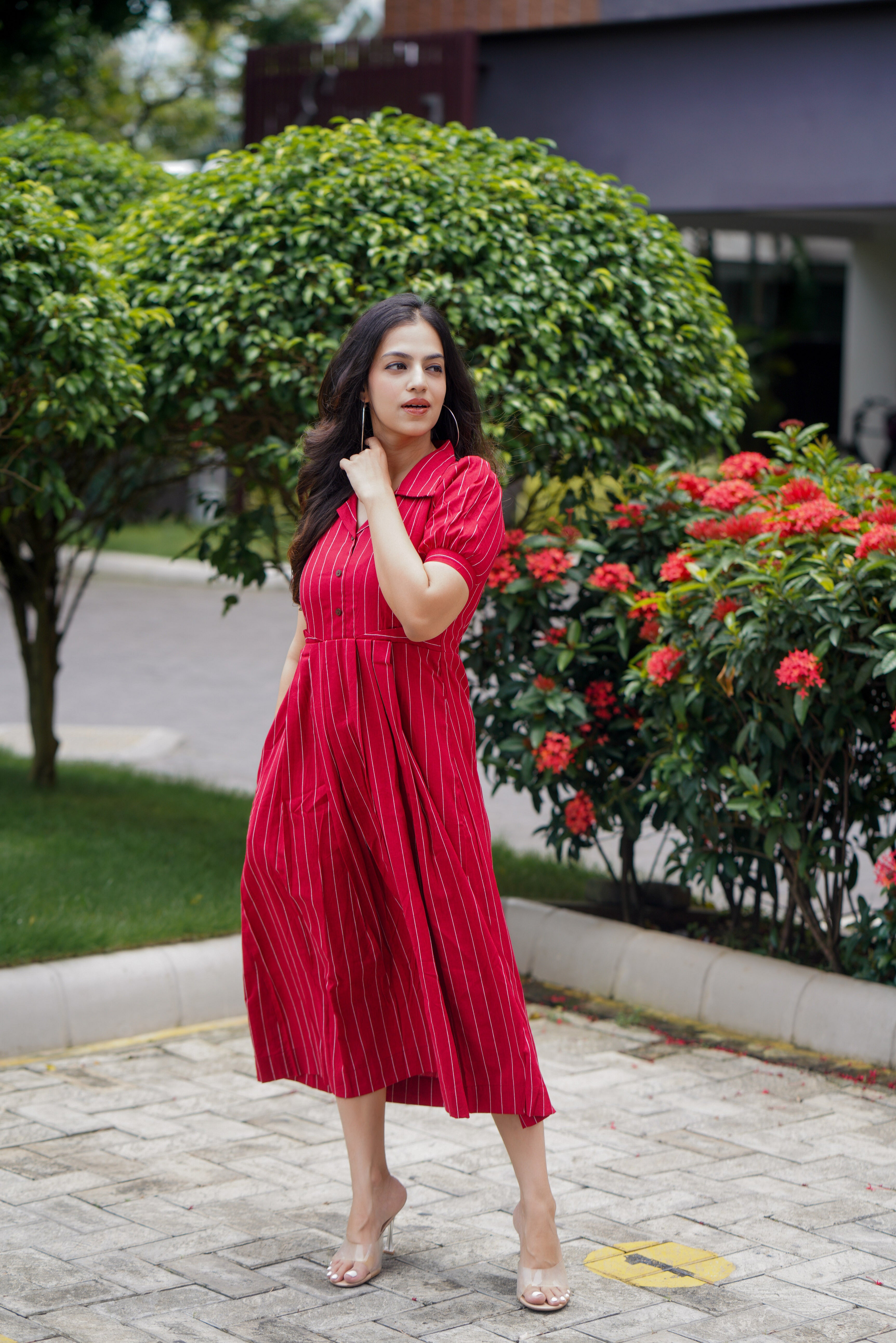 Cherry Maternity Feeding Dress