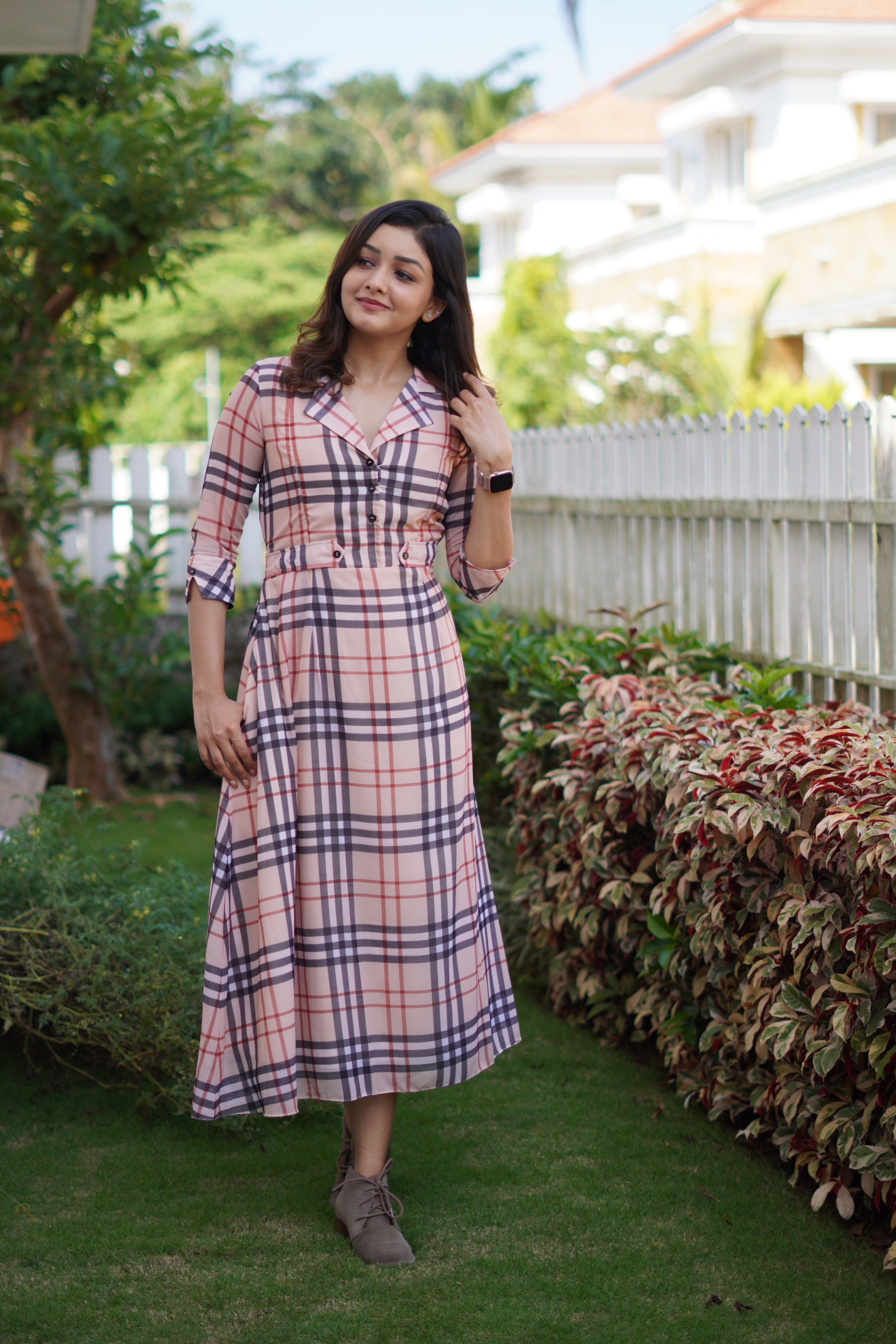 Mocha Maternity Feeding Dress