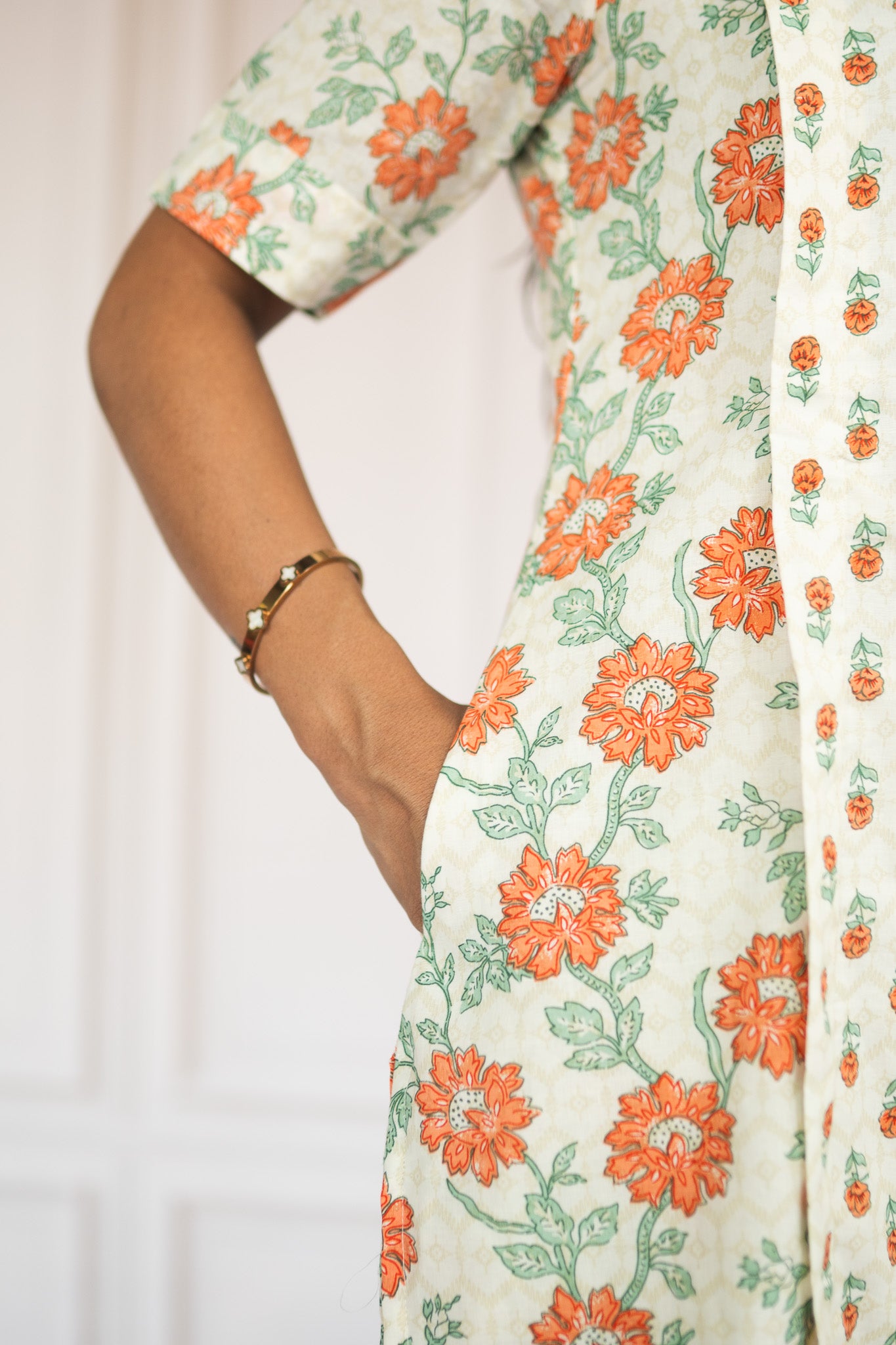 Orange Buds Maternity Feeding Kurta