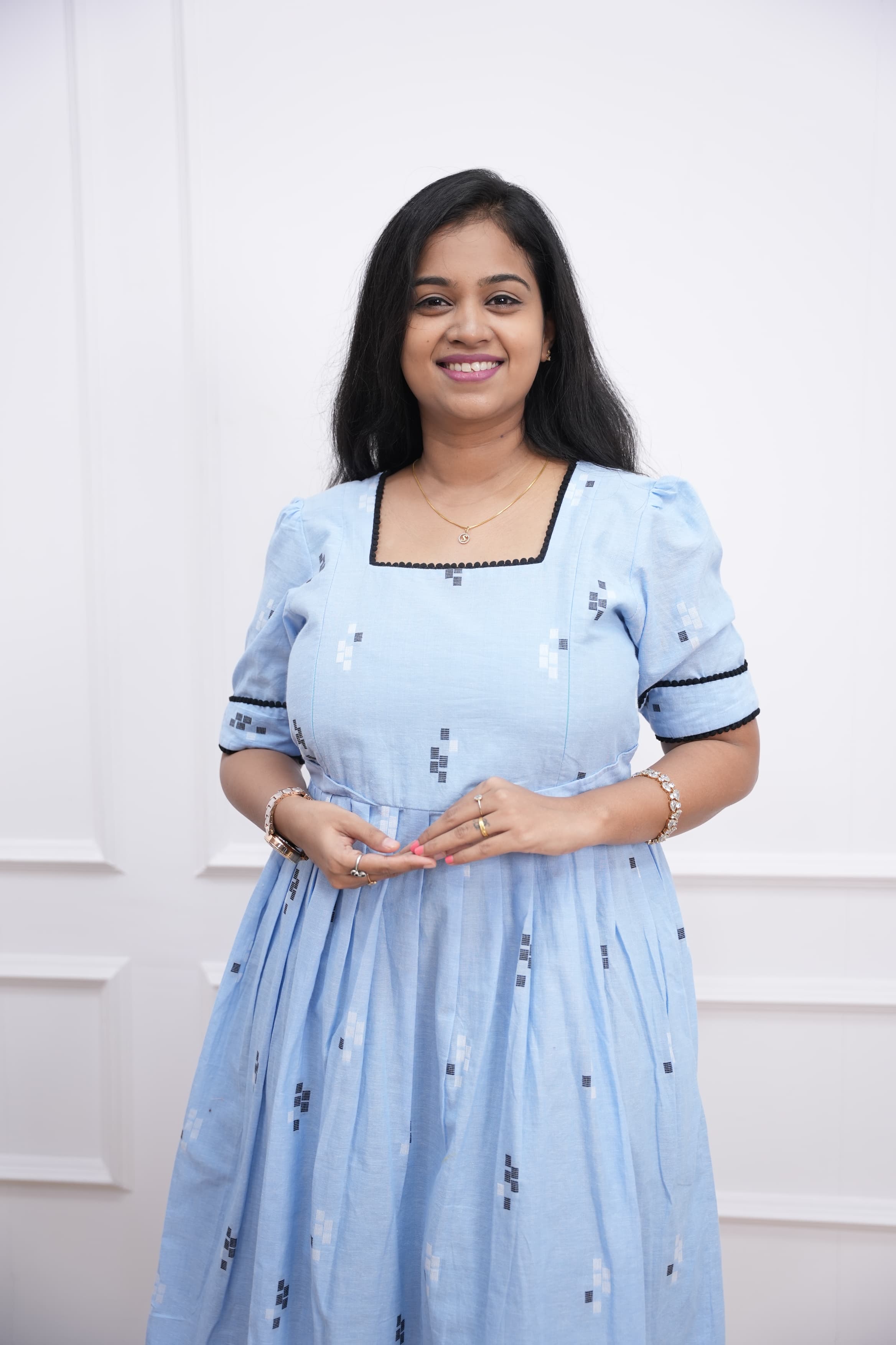 Cloud Berry Maternity Feeding Dress