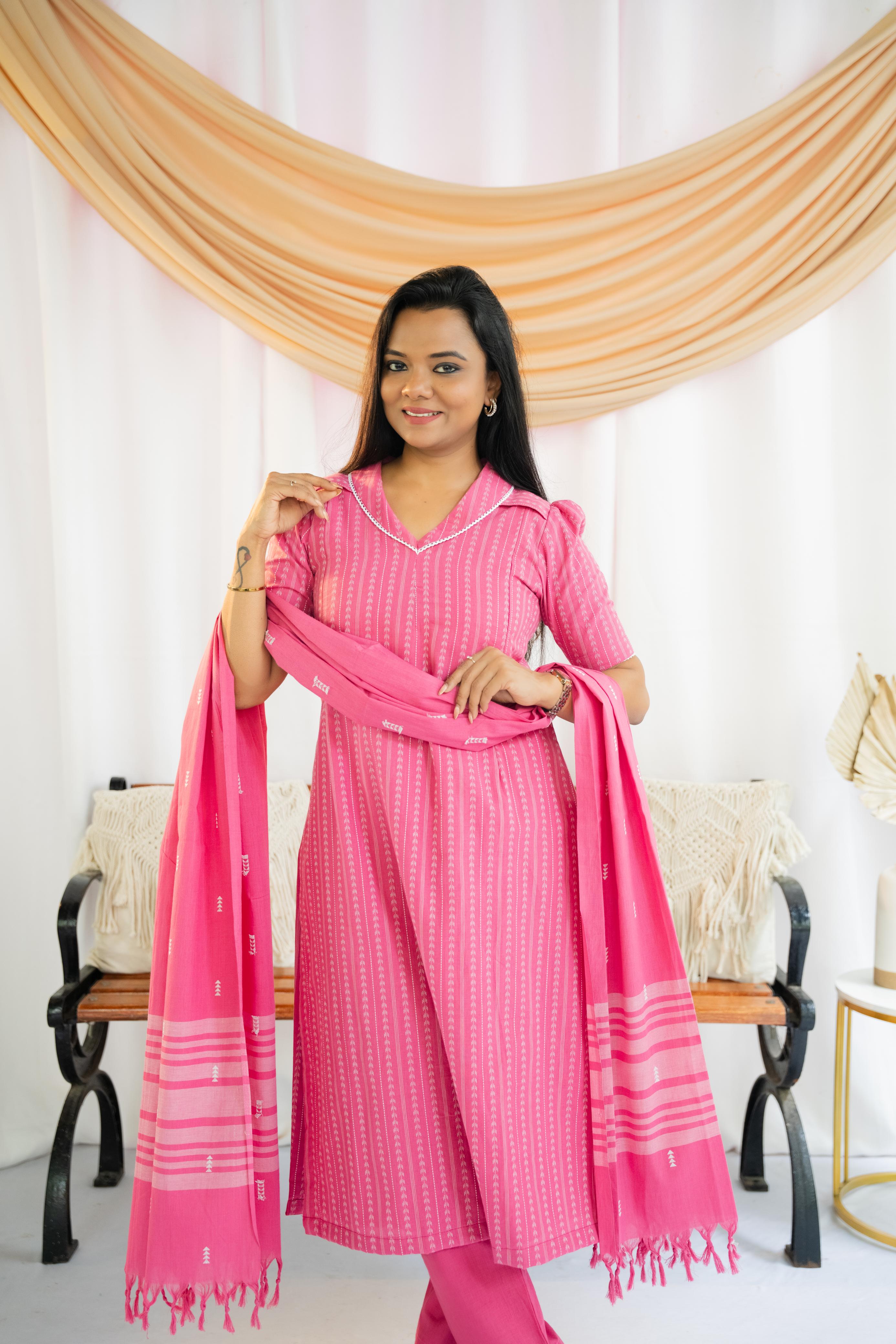 Paint me pink Maternity Feeding Salwar Set
