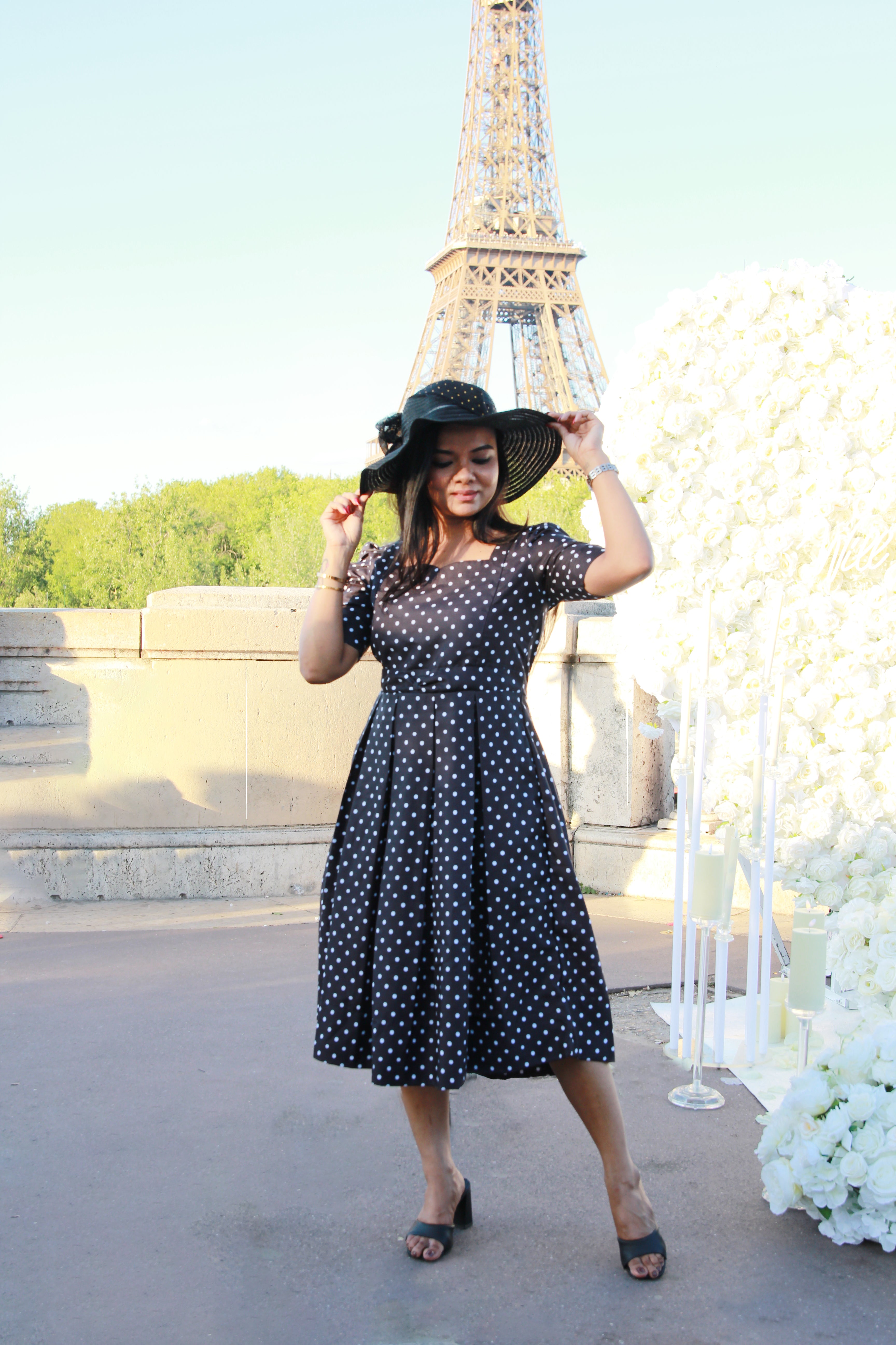 Prettiest polka Maternity Feeding Dress
