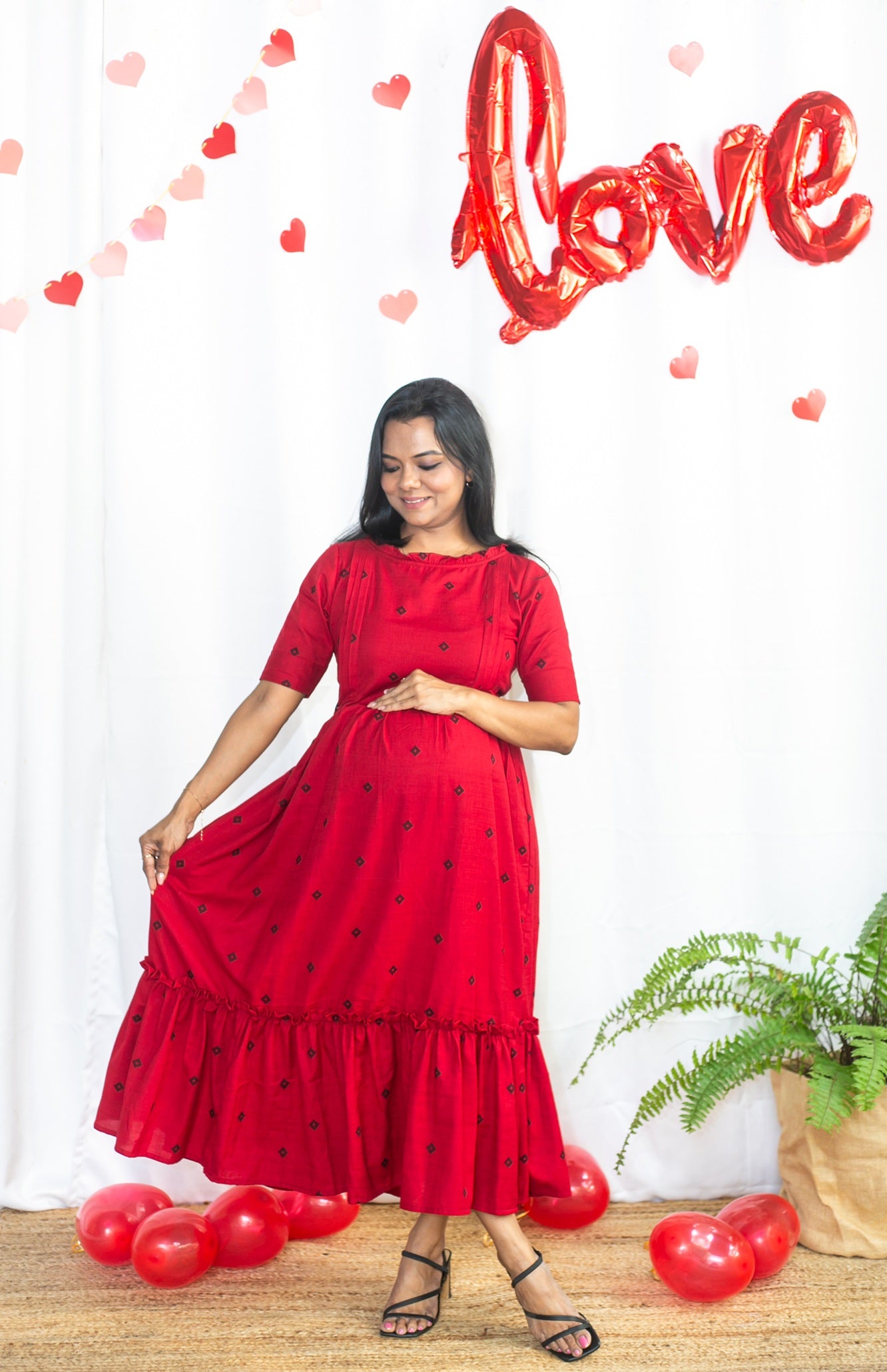 Love Square Maternity Feeding Dress