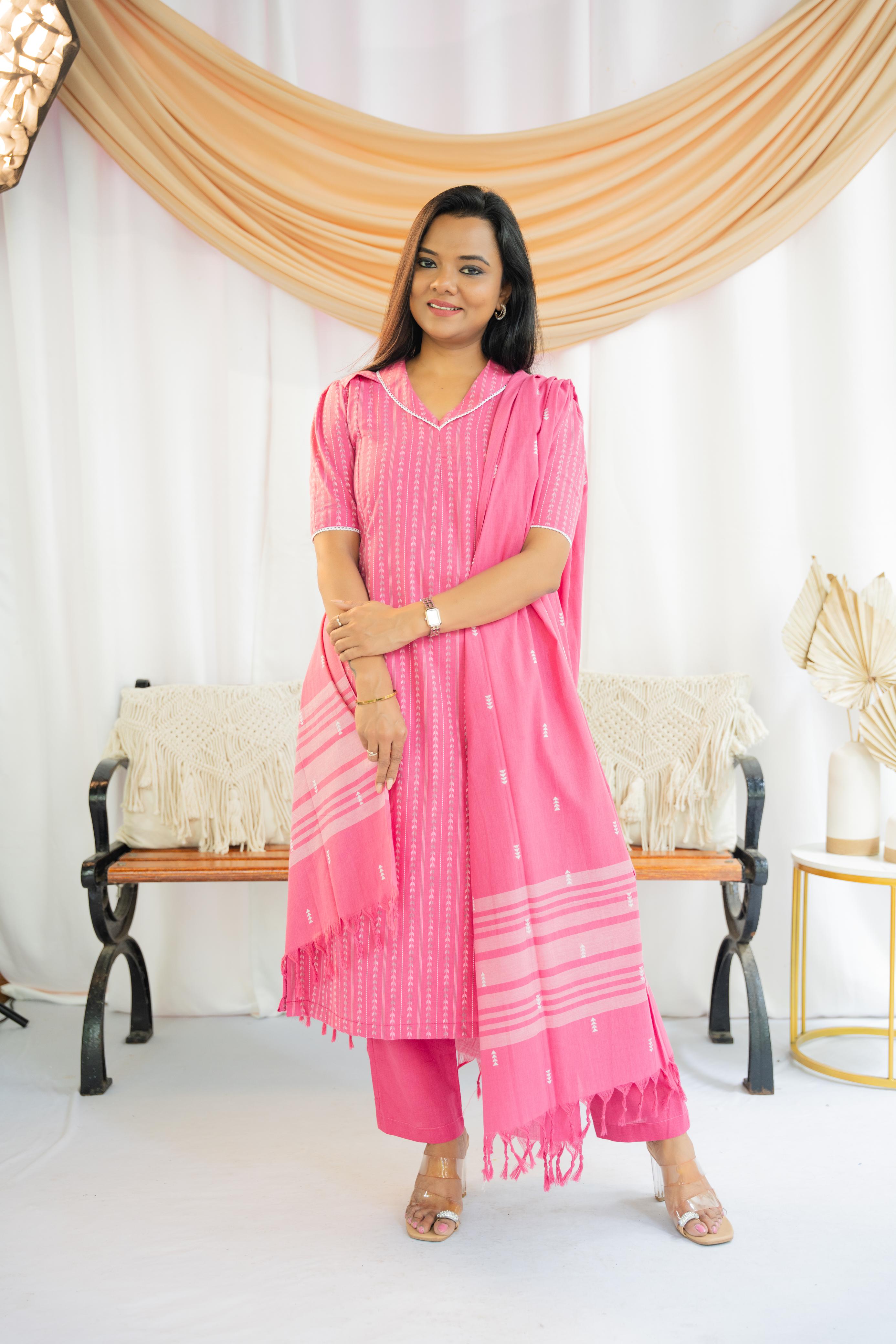 Paint me pink Maternity Feeding Salwar Set