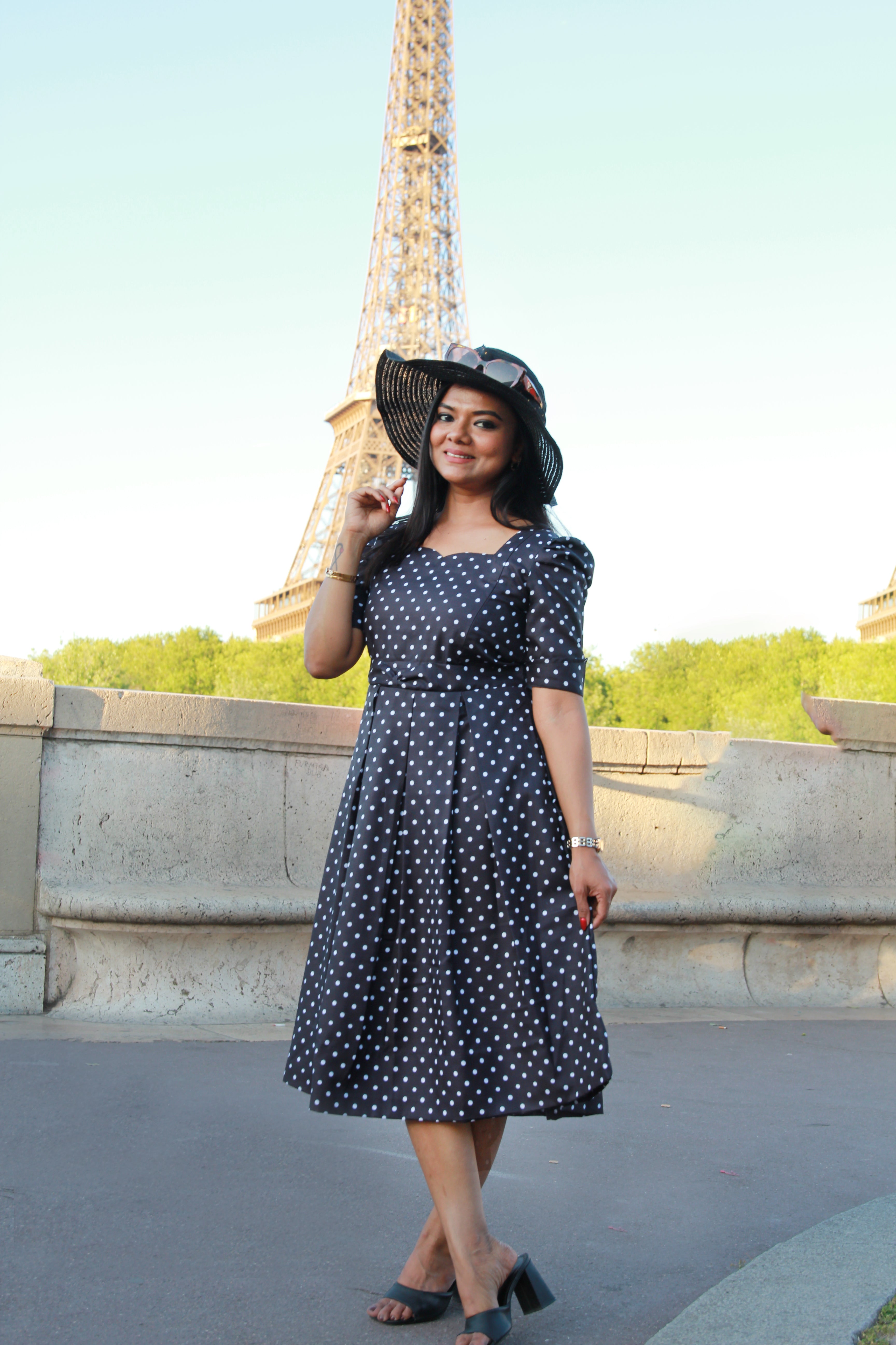 Prettiest polka Maternity Feeding Dress