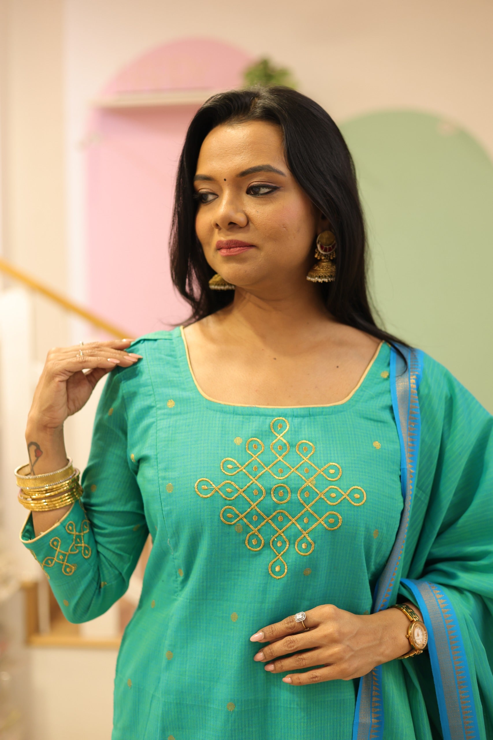 Alagu Maternity Feeding Salwar Set