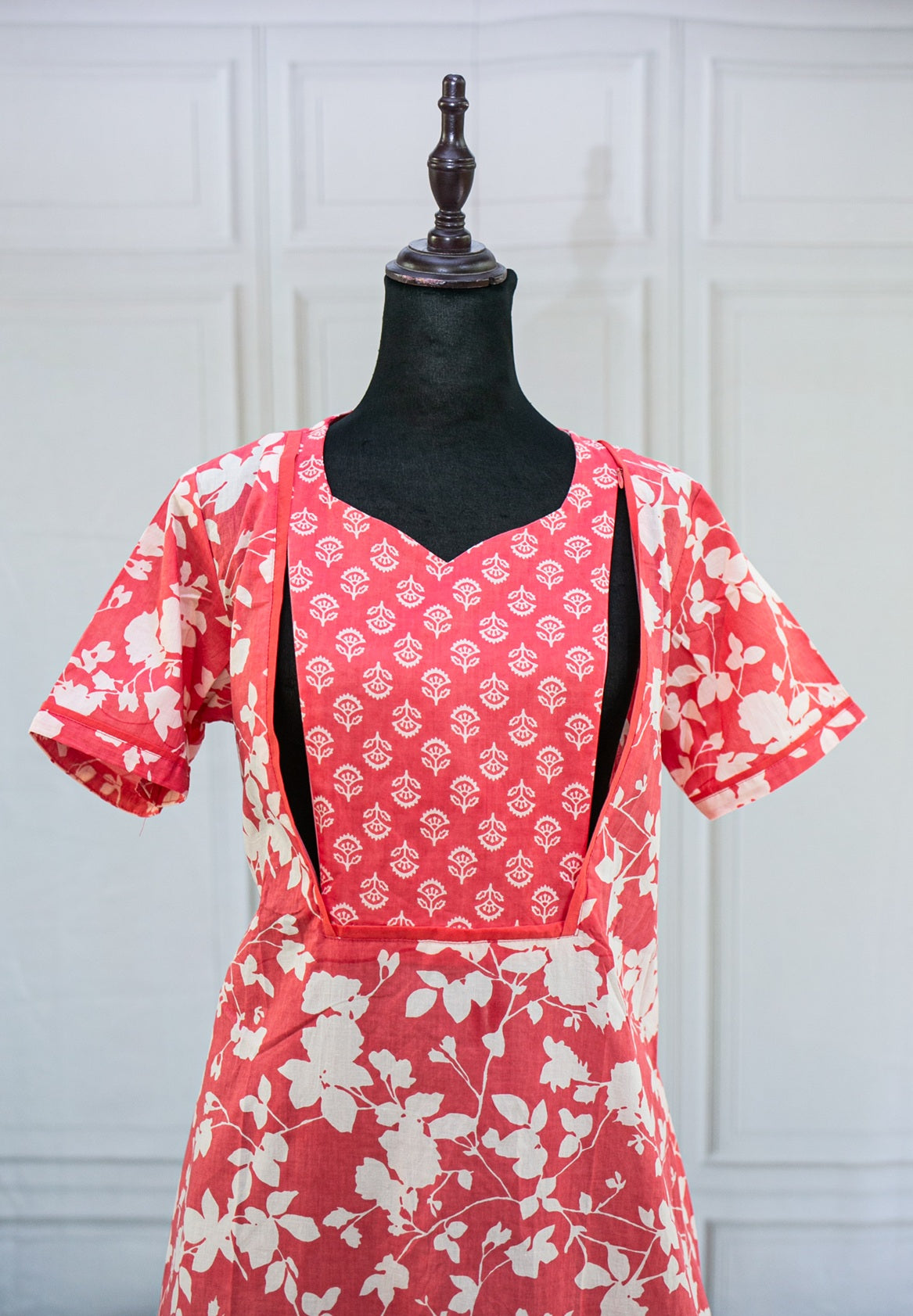 Peach Wind Night gown Side Zips