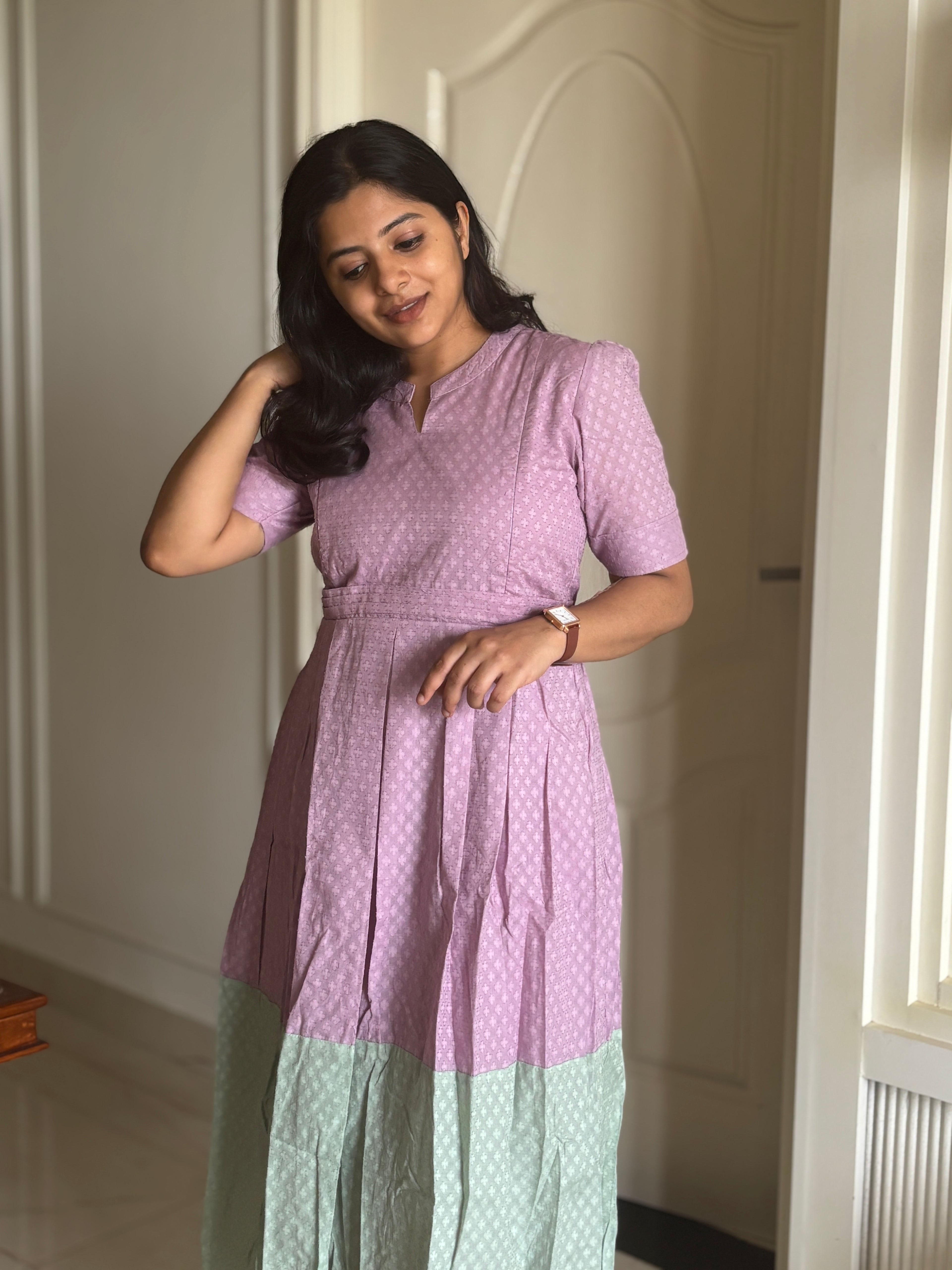 Purple Kiss Maternity feeding dress
