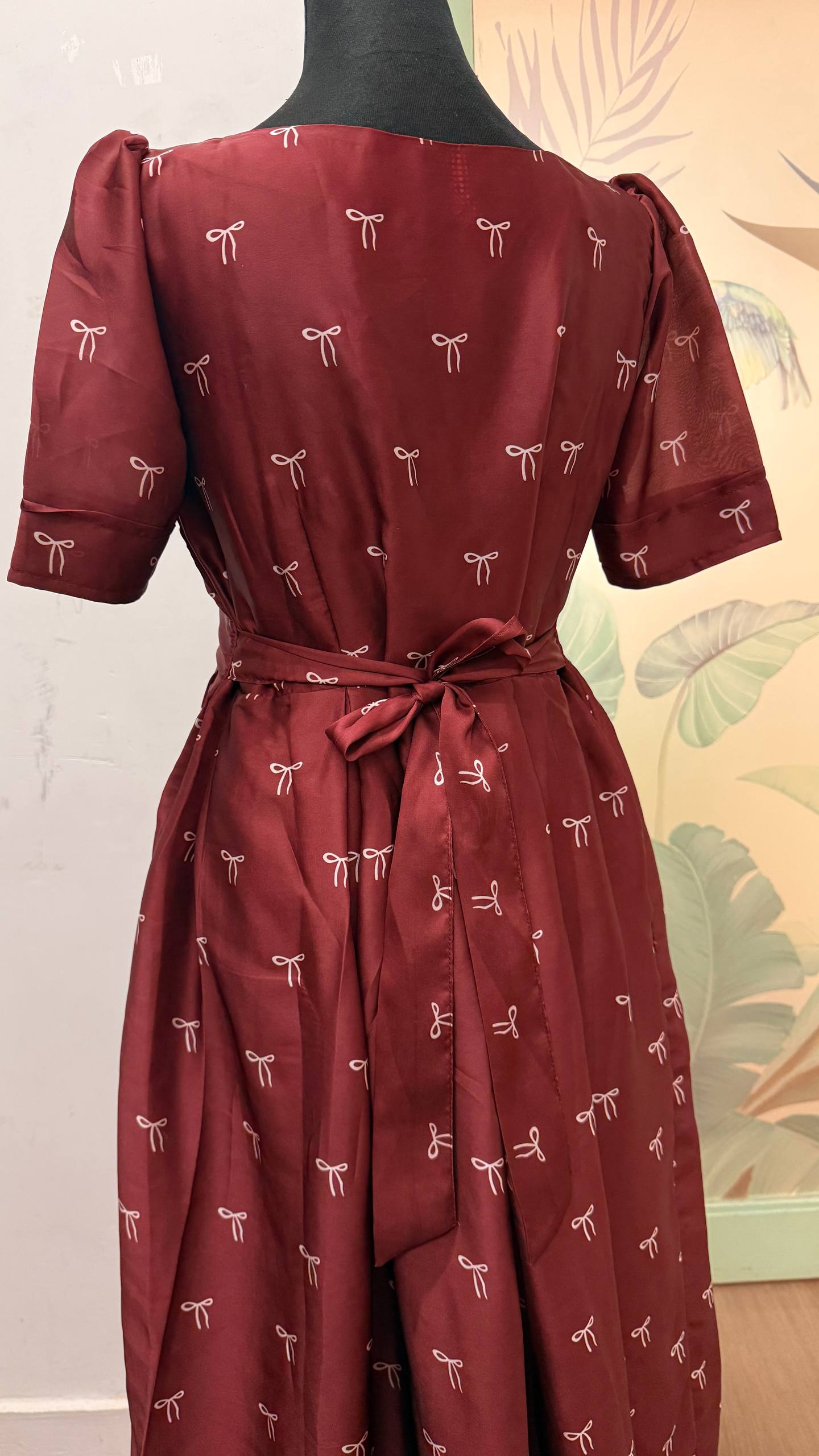 Pretty Bow Maternity Feeding Dress