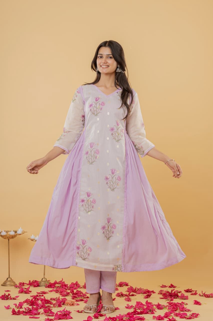 Lovingly Lavenderish Feeding Salwar Set