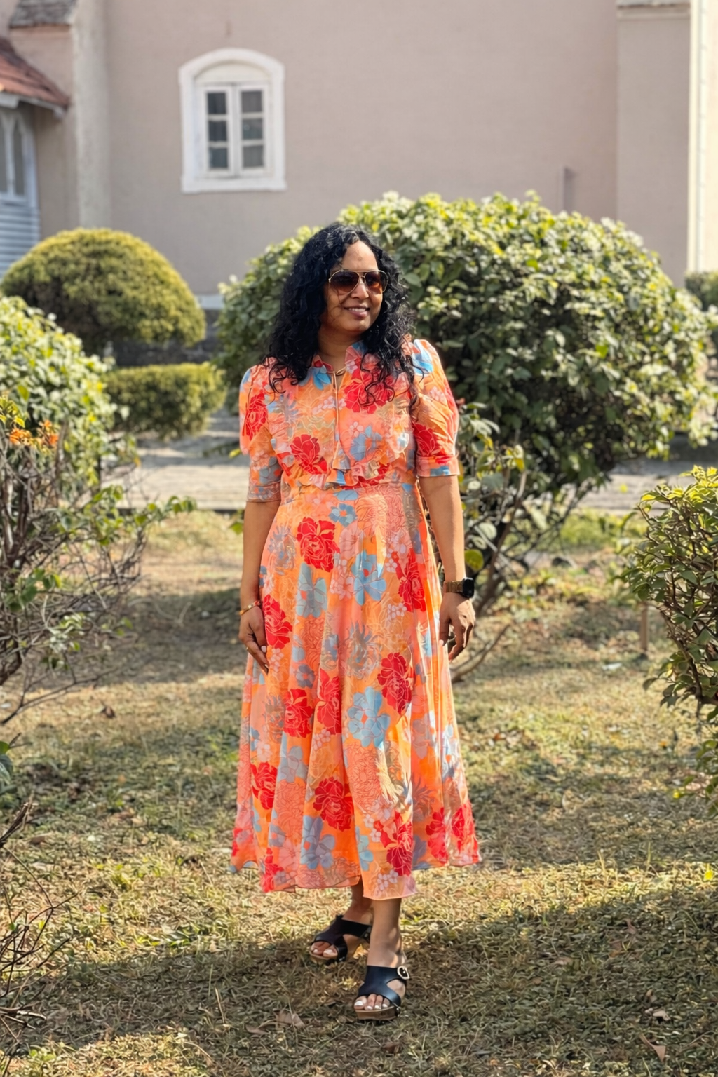 Birds of paradise Maternity Feeding Dress