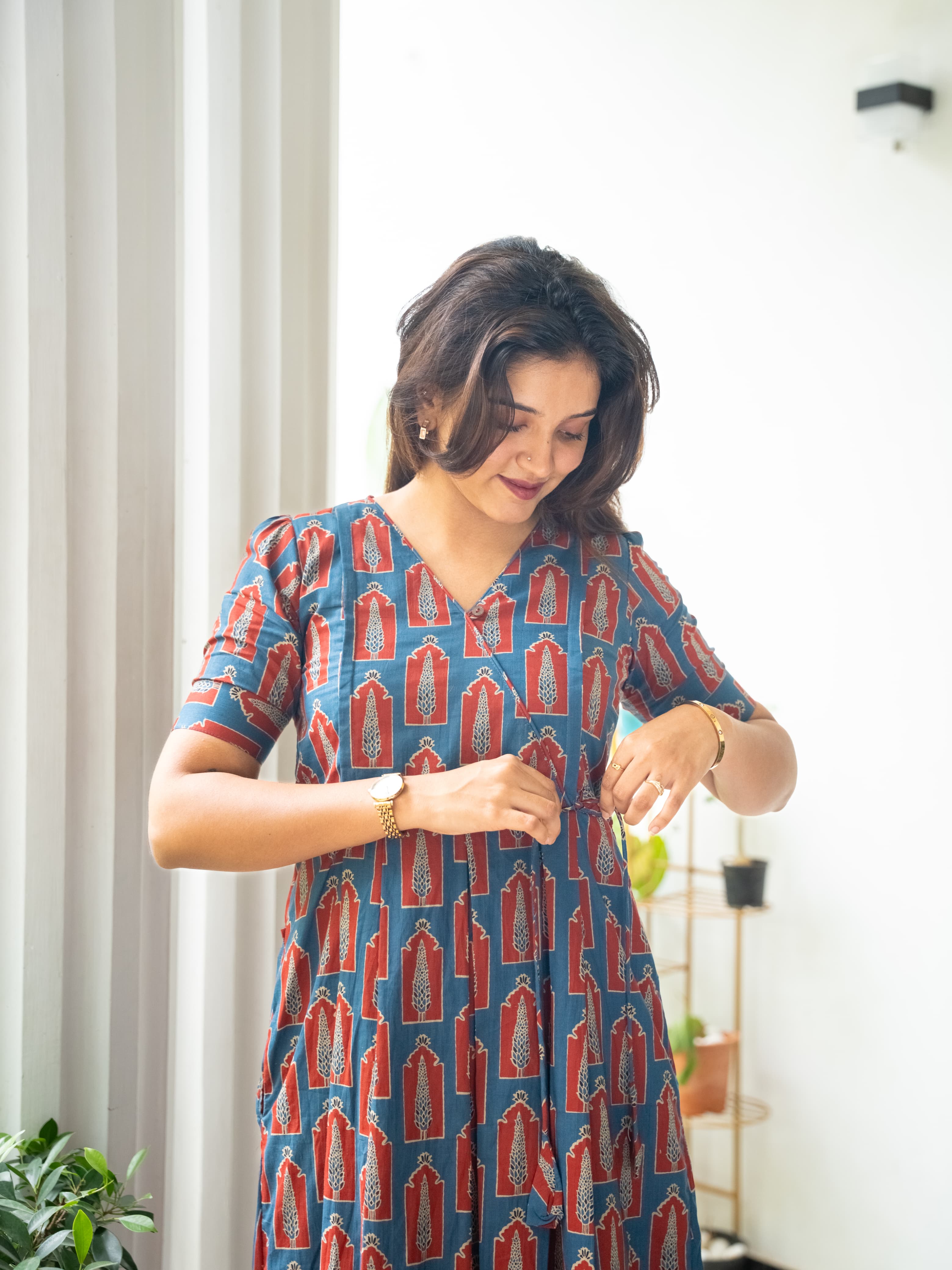 Neela Maternity Feeding Dress