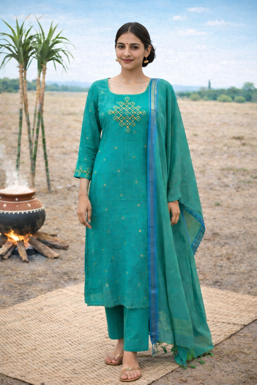 Alagu Maternity Feeding Salwar Set