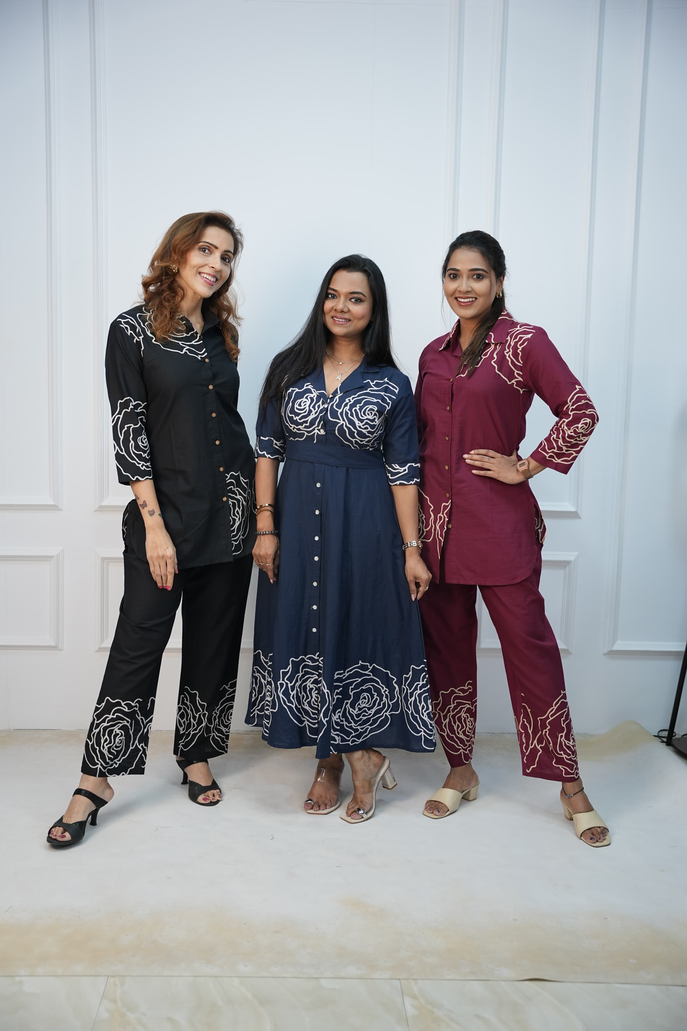 Maroon Rosette Feeding Co-ord