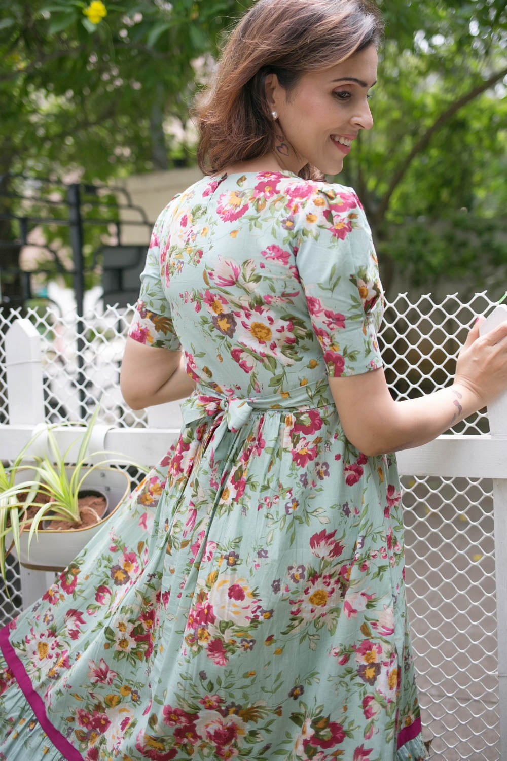 English Rose Maternity Feeding Dress