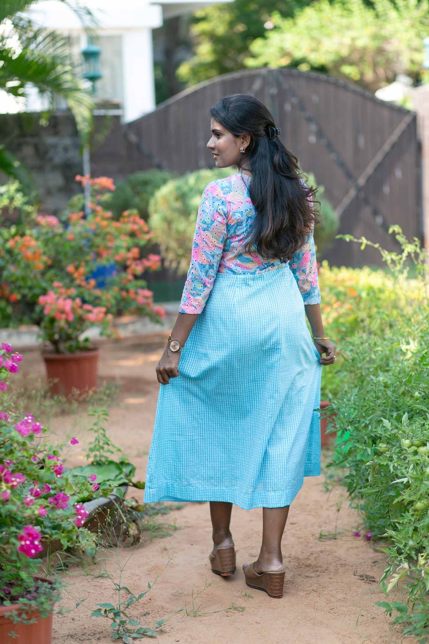 Sea Bloom Maternity Feeding Dress