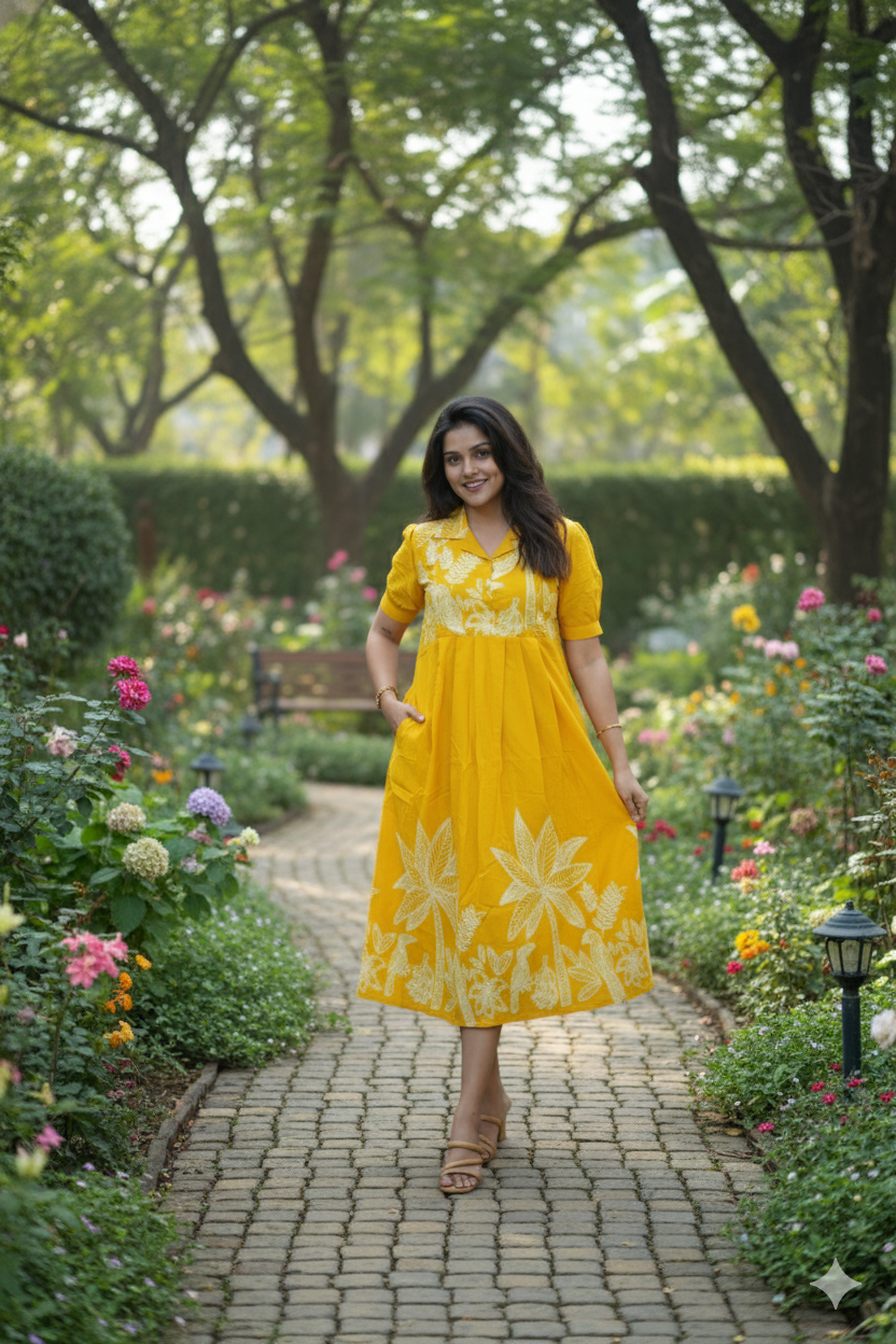 Daffodil Maternity Feeding Dress