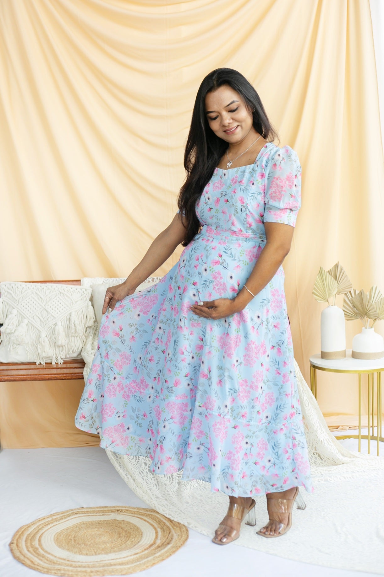 Sky is the Limit Maternity Feeding Dress