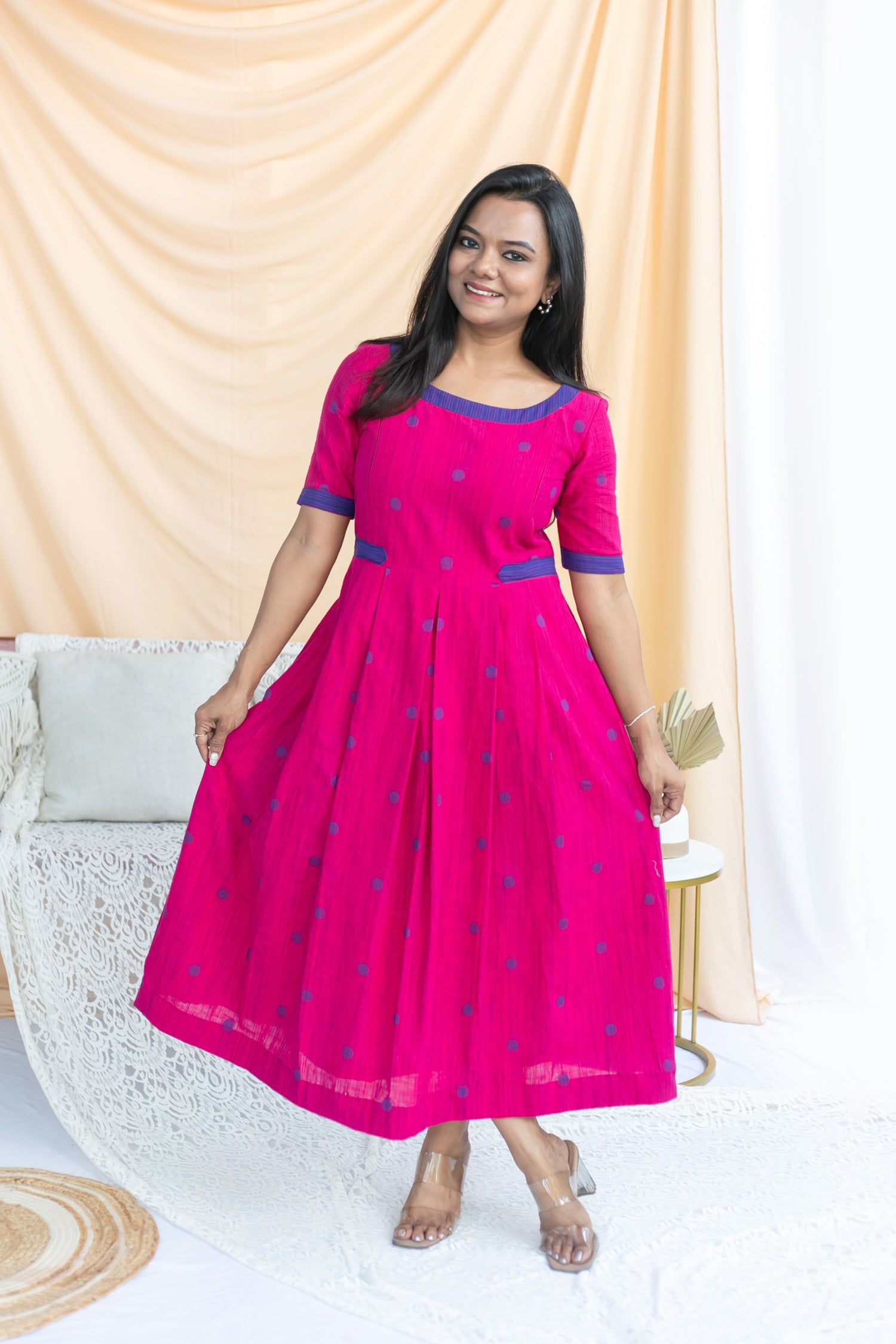 Pink Poppins Maternity Feeding Dress