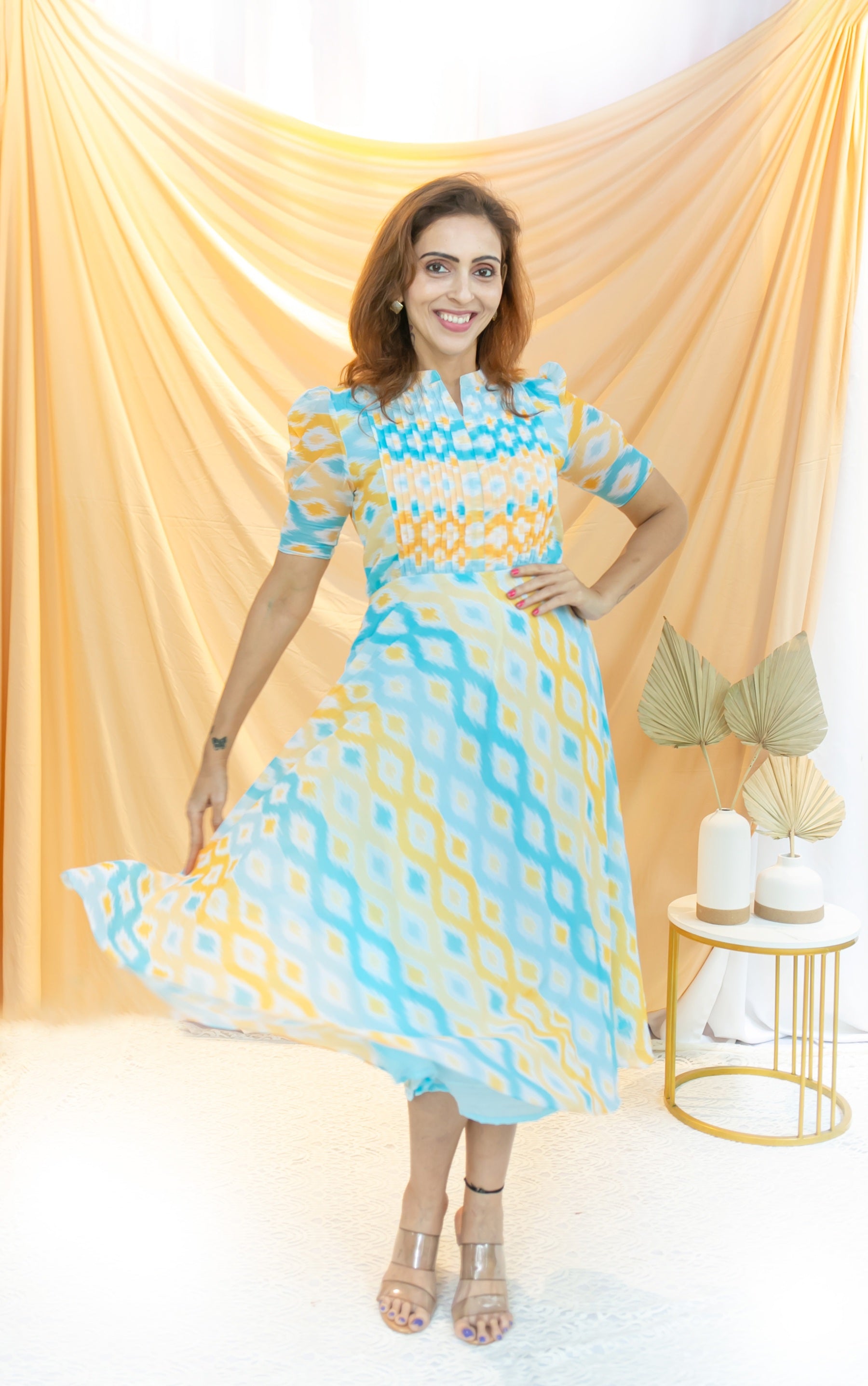 Marshmallow Maternity Feeding  Dress