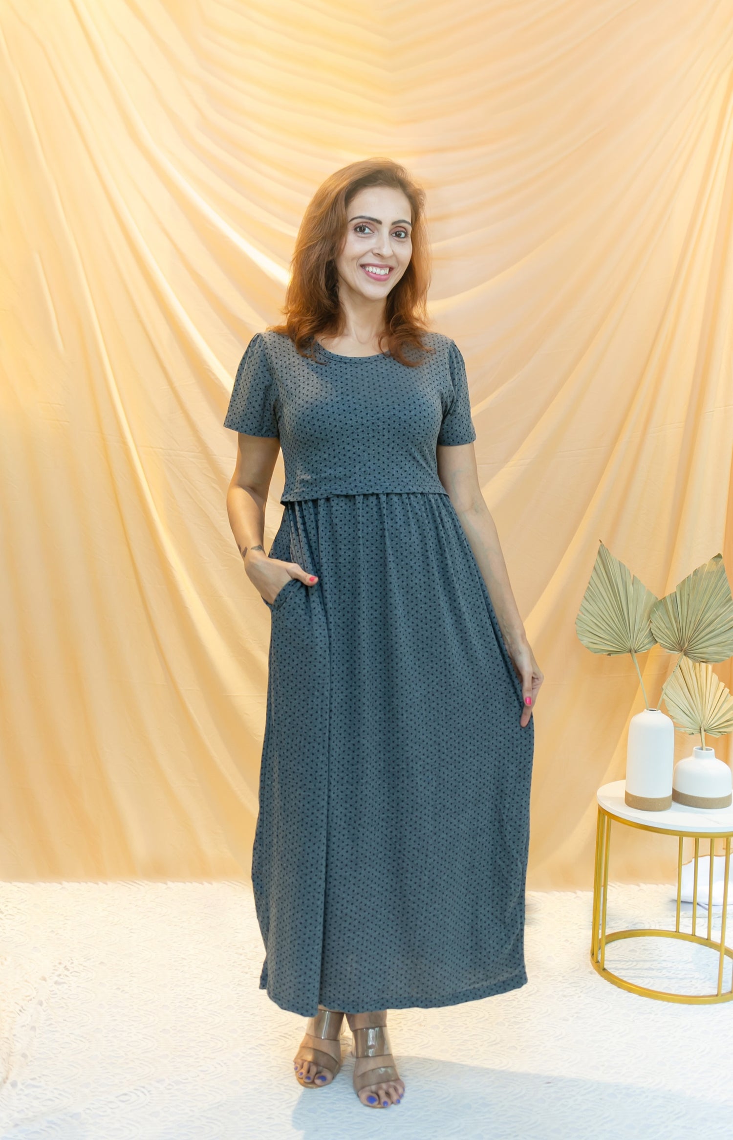 Connecting Dots Zipless Feeding Dress