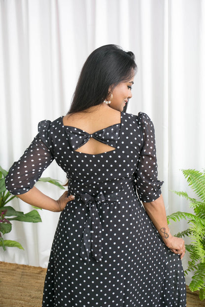 Polka pretty Maternity Feeding Dress