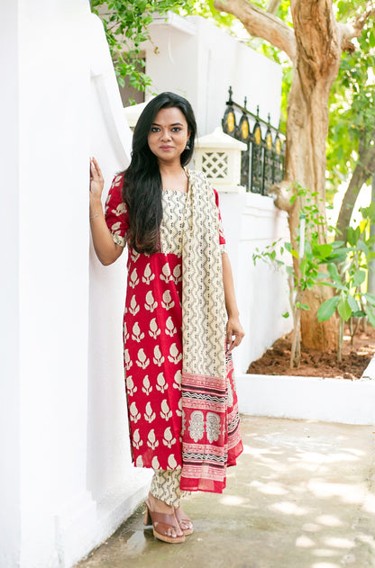 Red Ishq Feeding Salwar Set