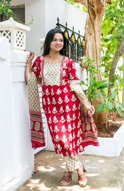 Red Ishq Feeding Salwar Set