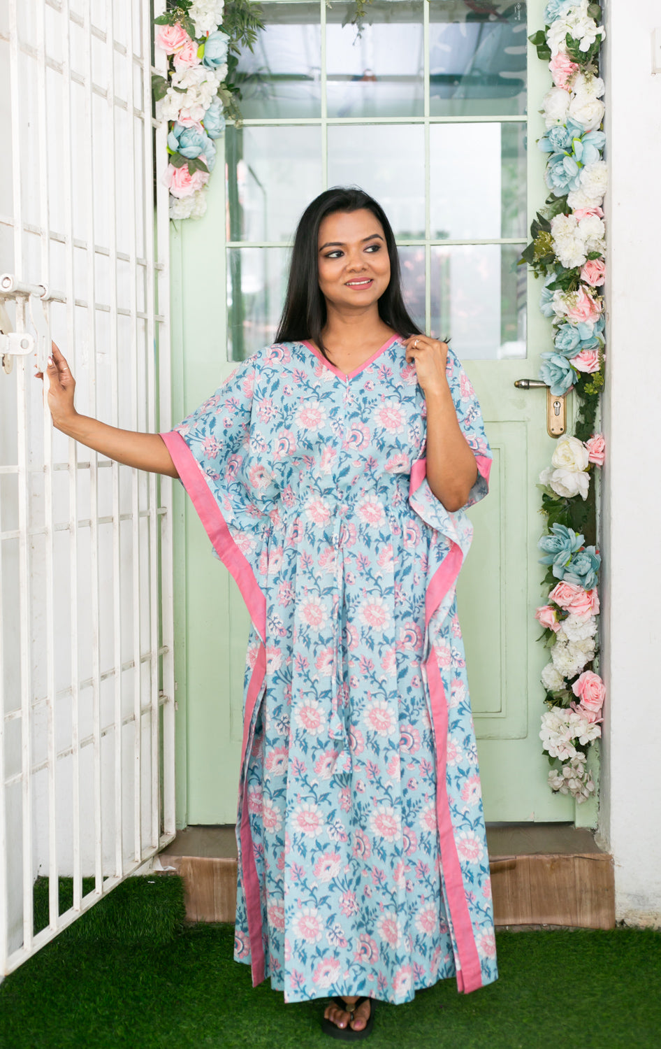 Ocean Bloom Kaftan
