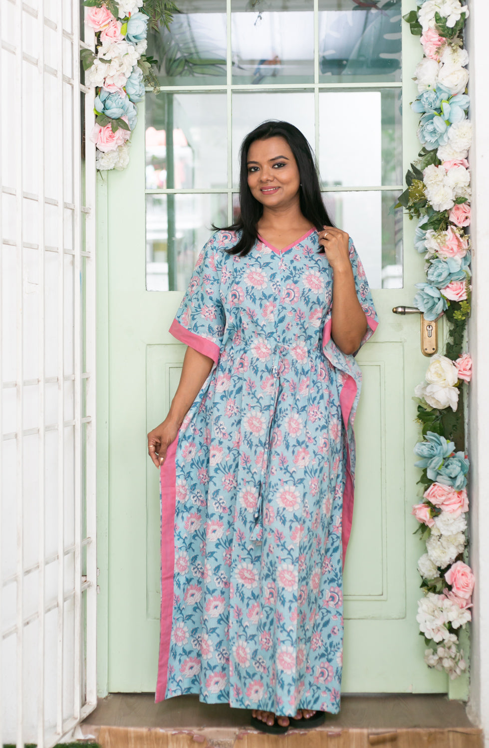 Ocean Bloom Kaftan