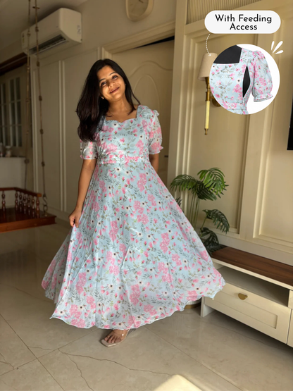 Sky is the Limit Maternity Feeding Dress