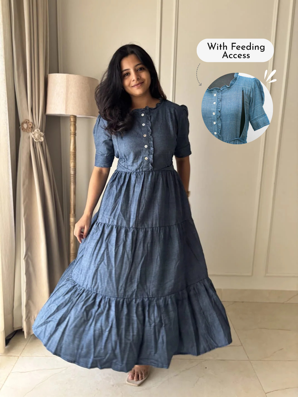Its Not Denim Maternity Feeding Dress