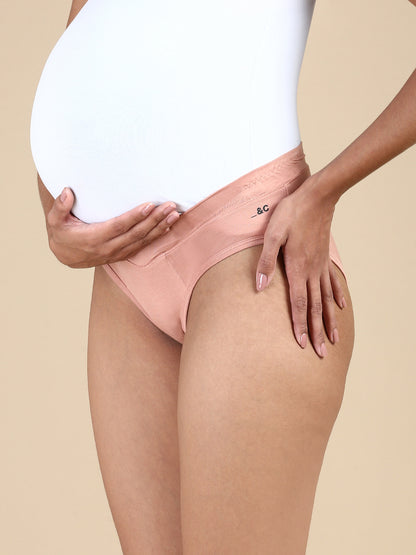 Maternity Comfort Panty - Almond Nude