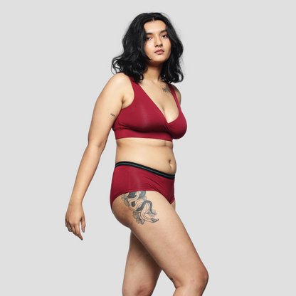 Maternity Nursing Bra - Automn Red