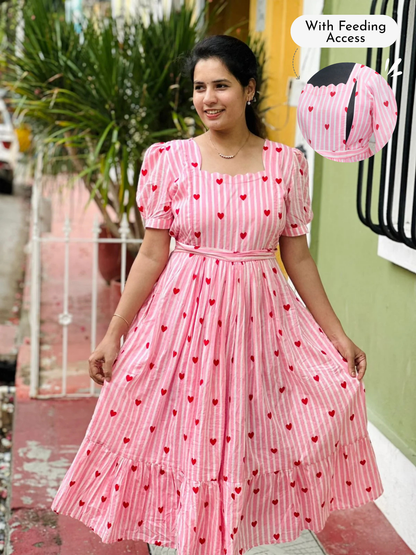 So much love  Maternity Feeding Dress