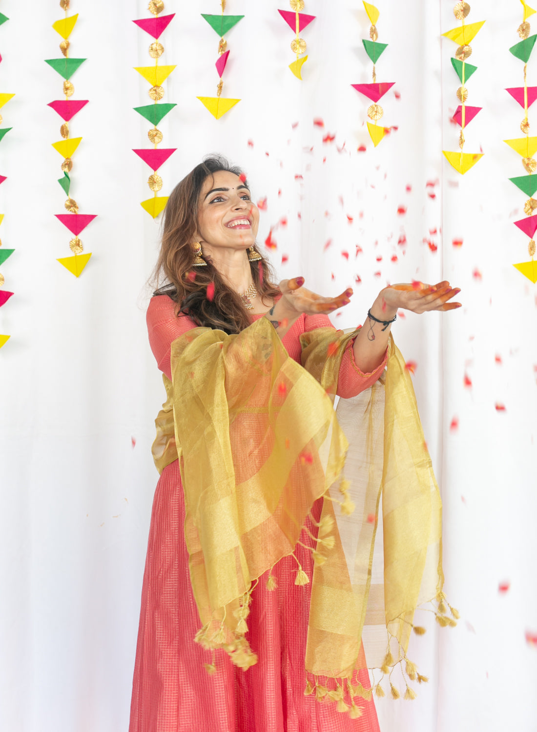 Muthucharam Maternity Feeding Anarkali and Dupatta
