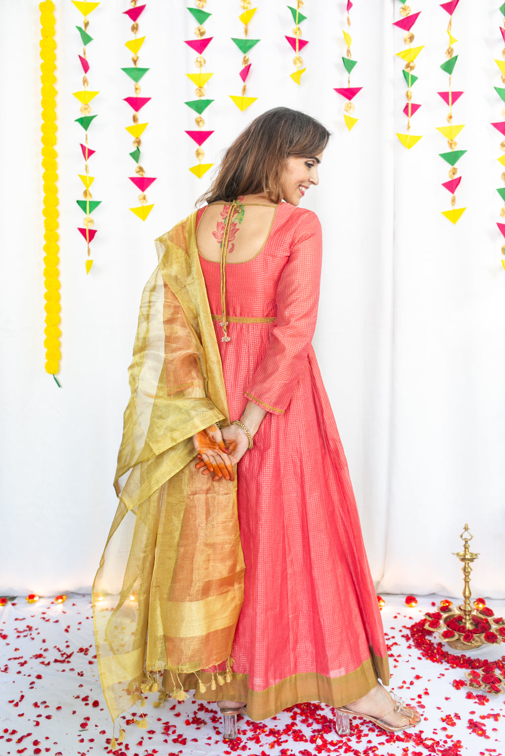 Muthucharam Maternity Feeding Anarkali and Dupatta